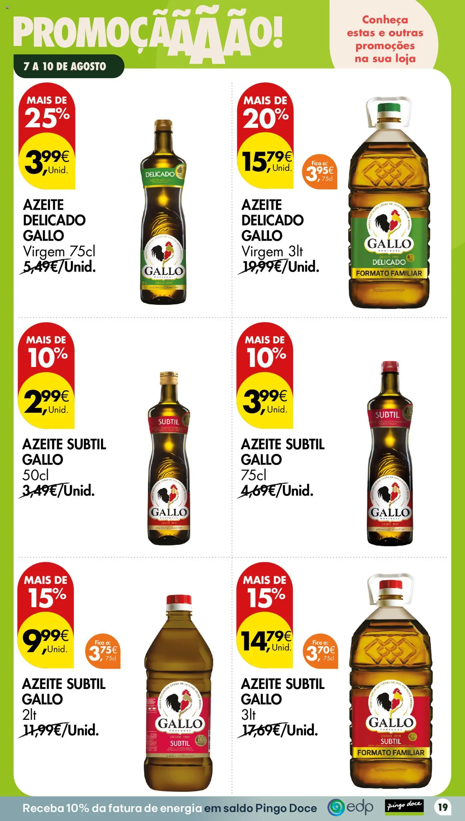 Pingo Doce Poupe este Fim de Semana │ válido de 07/08/2026 | Página: 19 | Produtos: Azeite, Pó