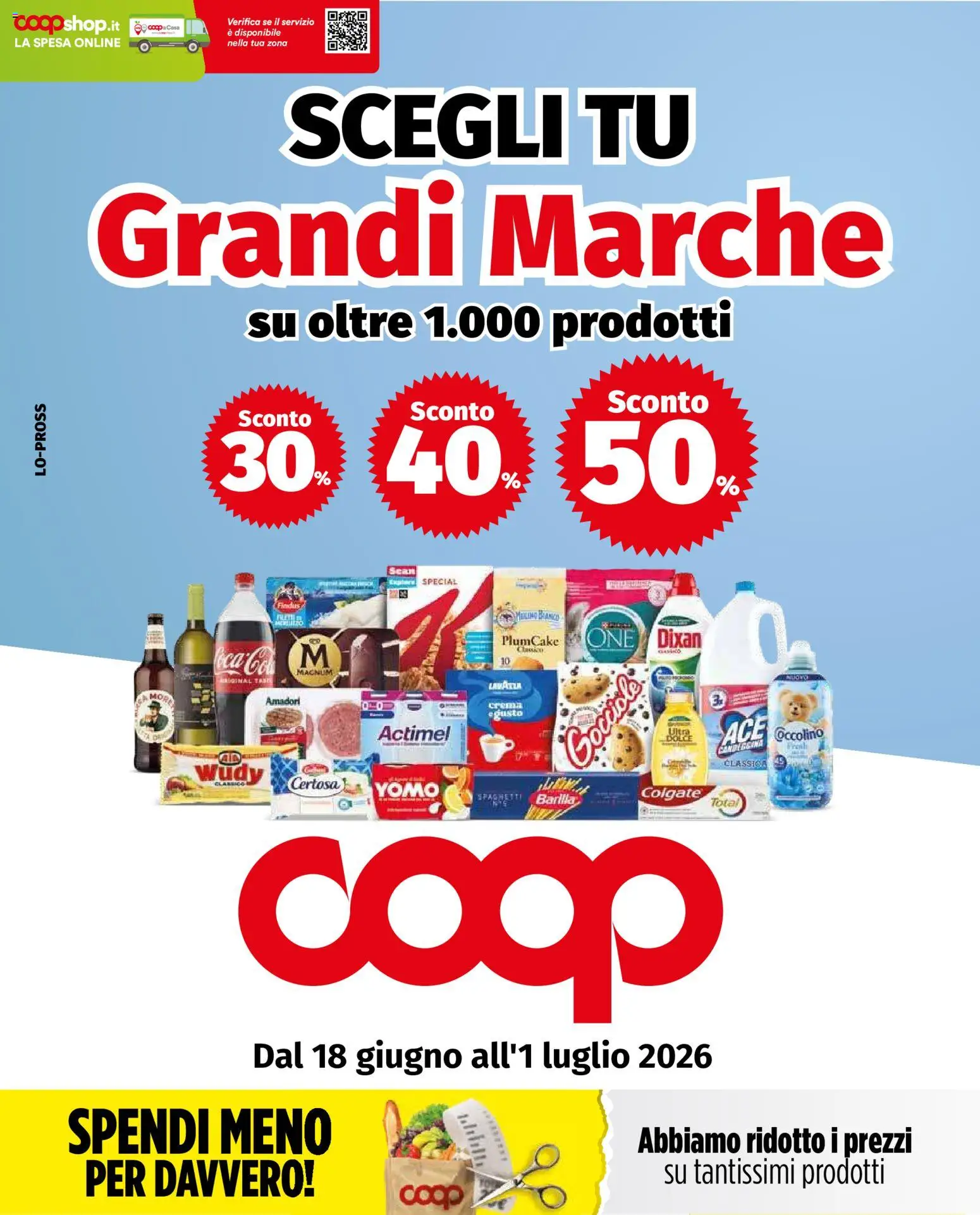 Volantino COOP del 18.06.2026 | Pagina: 1 | Prodotti: Crema, Plumcake