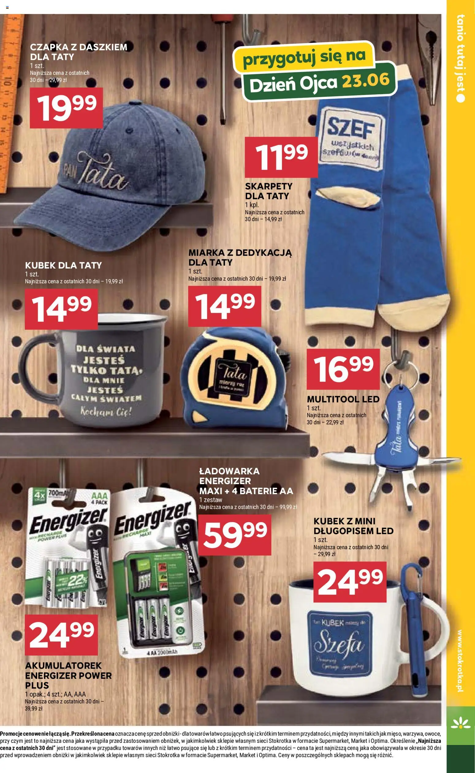 Stokrotka gazetka - Market od 18.06.2026 | Strona: 32 | Produkty: Czapka, Ładowarka, Multitool, Baterie