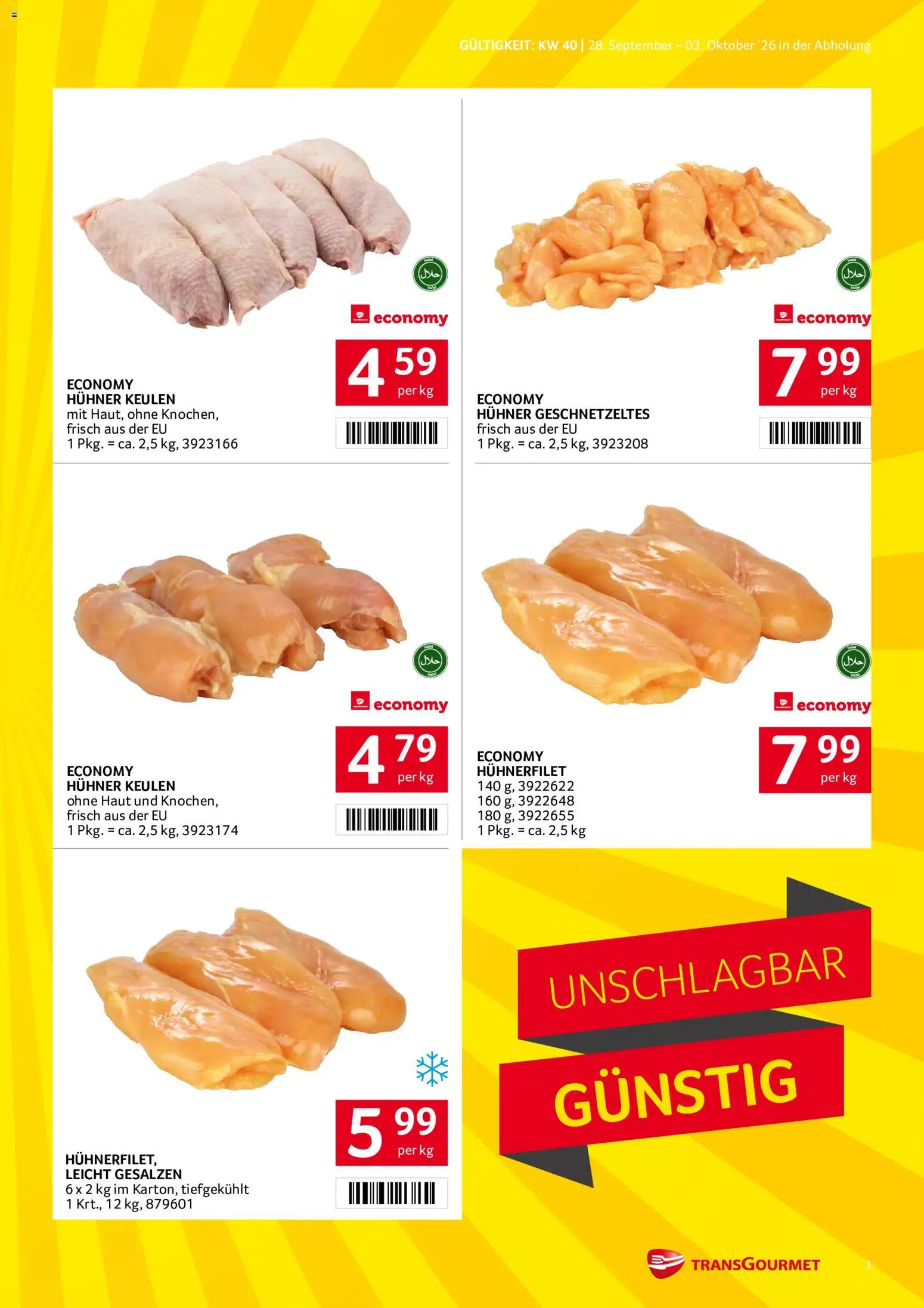 Transgourmet Flugblatt gültig ab 28.09.2026 | Seite: 3