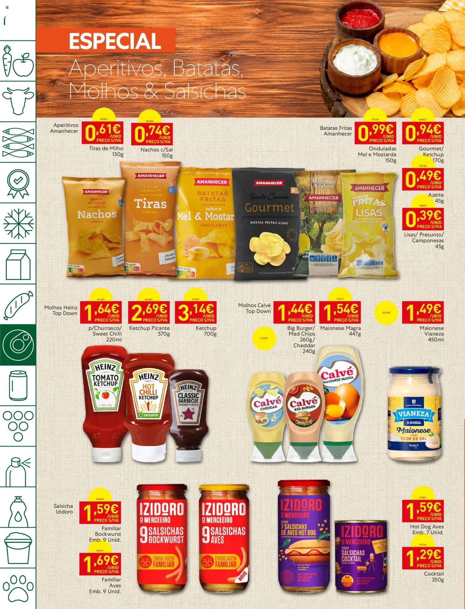 Recheio folheto │ válido de 18/08/2026 | Página: 16 | Produtos: Mostarda, Sal, Salsicha, Salsichas