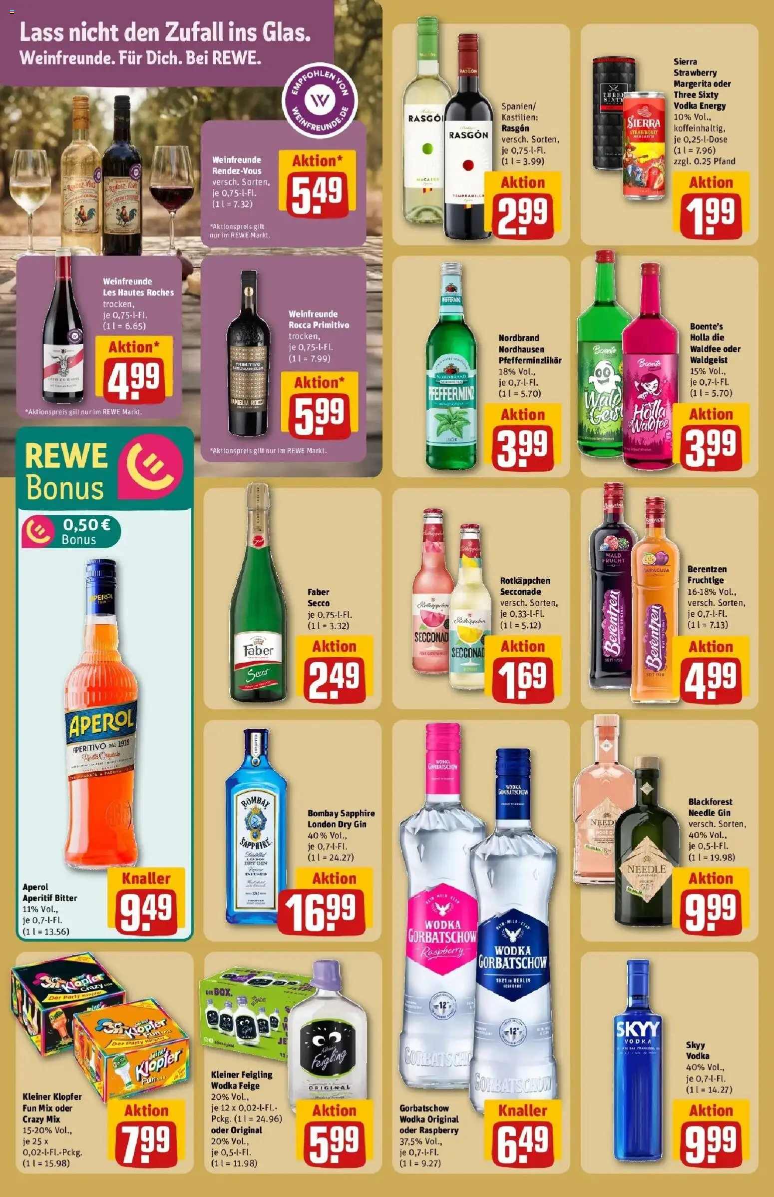 Rewe Prospekt Heidenheim	 – gültig ab 10.05.2026 | Seite: 24 | Produkte: Kleiner feigling, Aperol, Vodka, Wodka