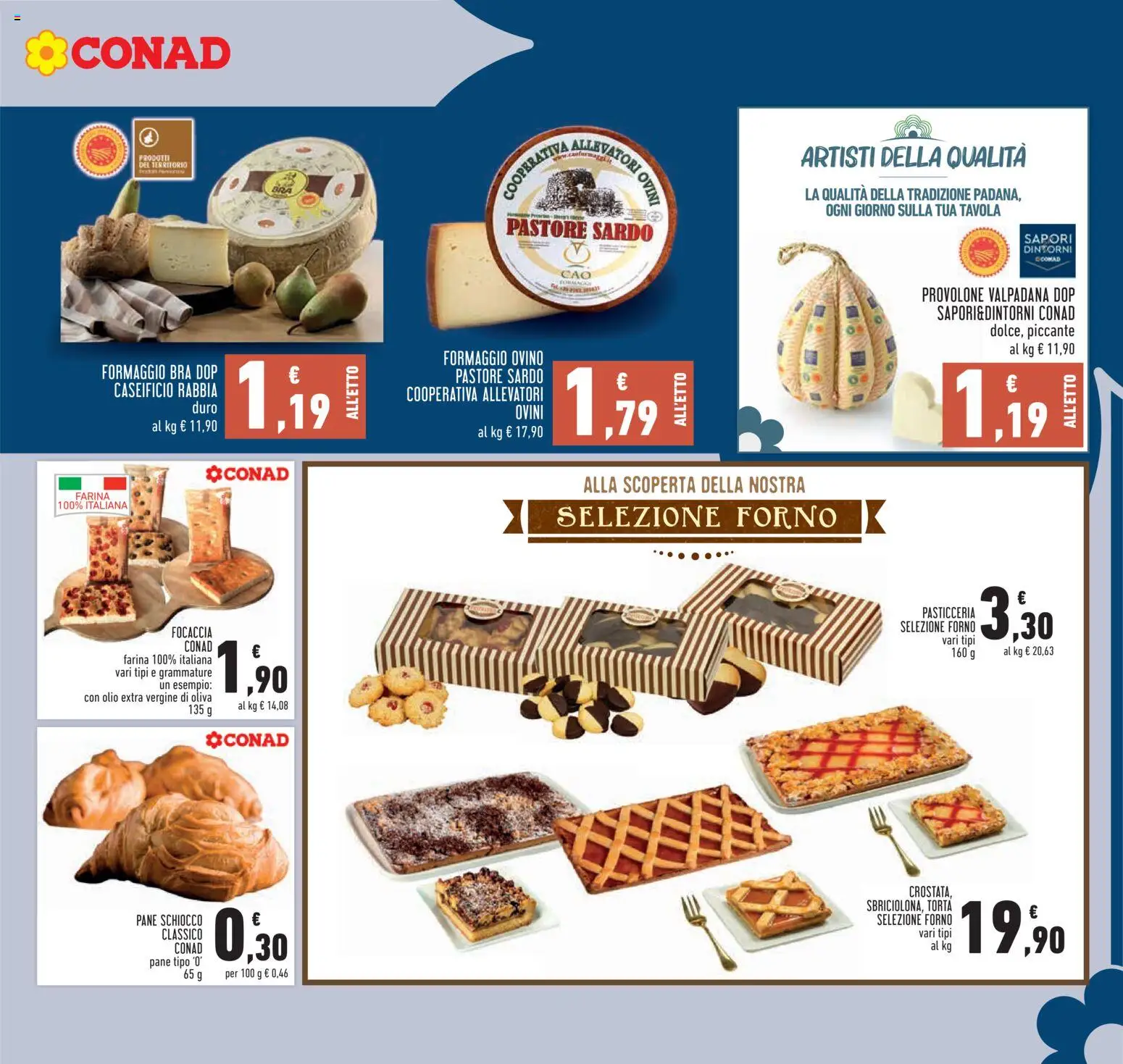 Volantino Conad del 22/10/2026 | Pagina: 6 | Prodotti: Formaggio, Olio extra vergine, Forno, Ovino