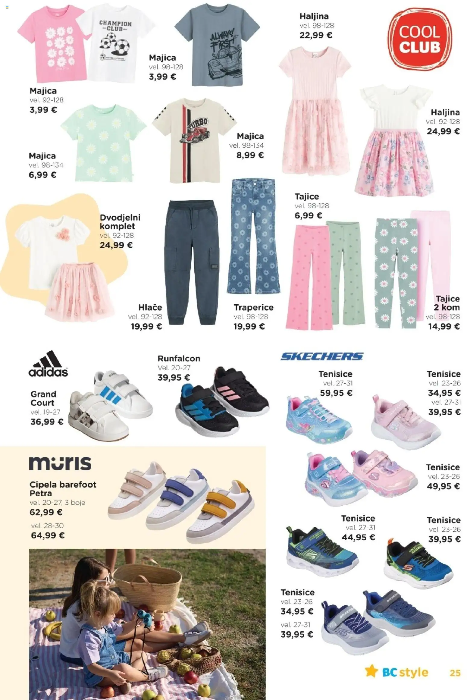 Baby Center katalog | vrijedi od 19.03.2026 | Stranica: 25 | Proizvodi: Hlače, Tajice, Tenisice, Haljina