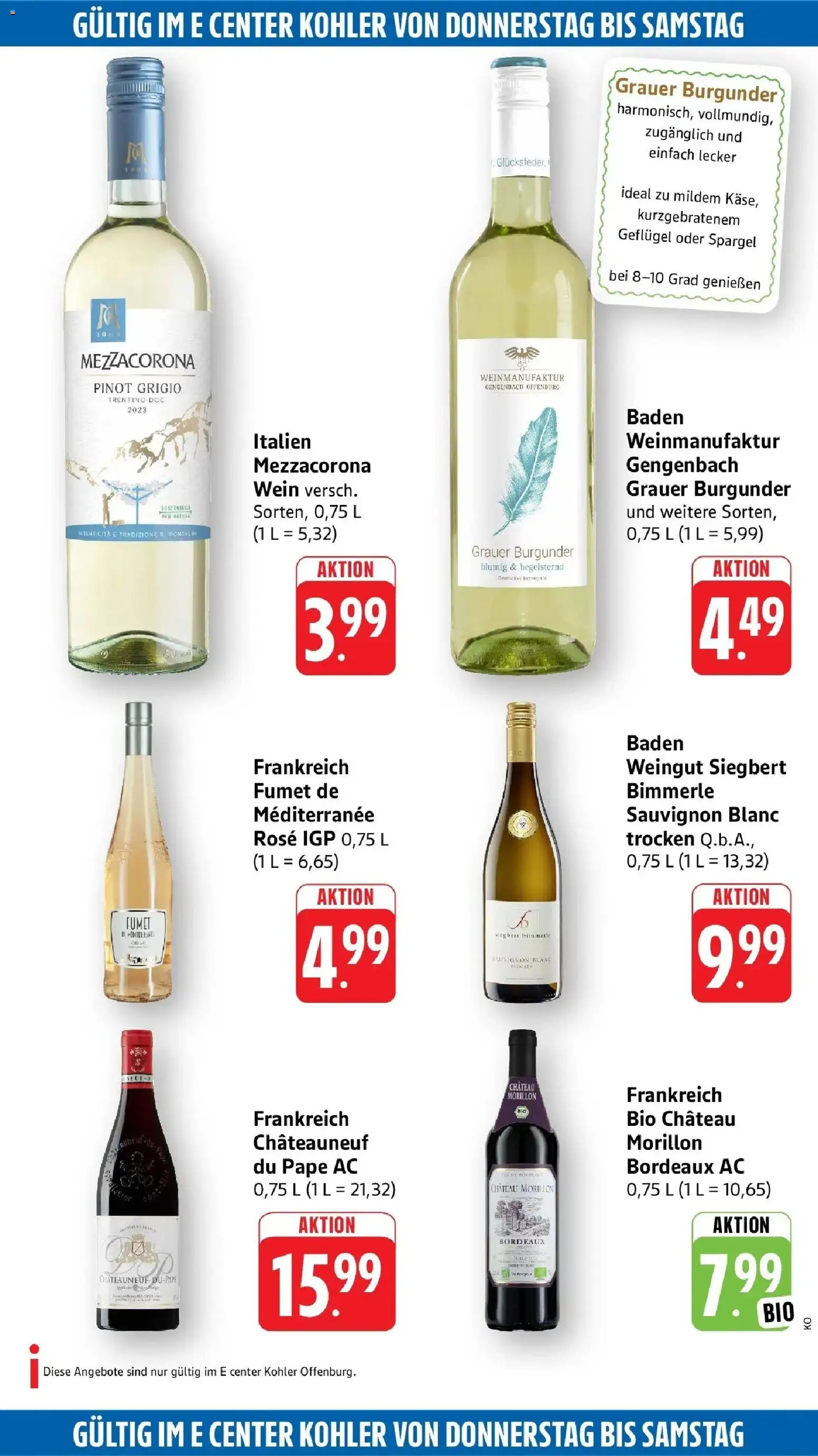 Edeka Prospekt Offenburg (ab 24.08.2026) » Angebote Online | Seite: 54 | Produkte: Spargel, Wein