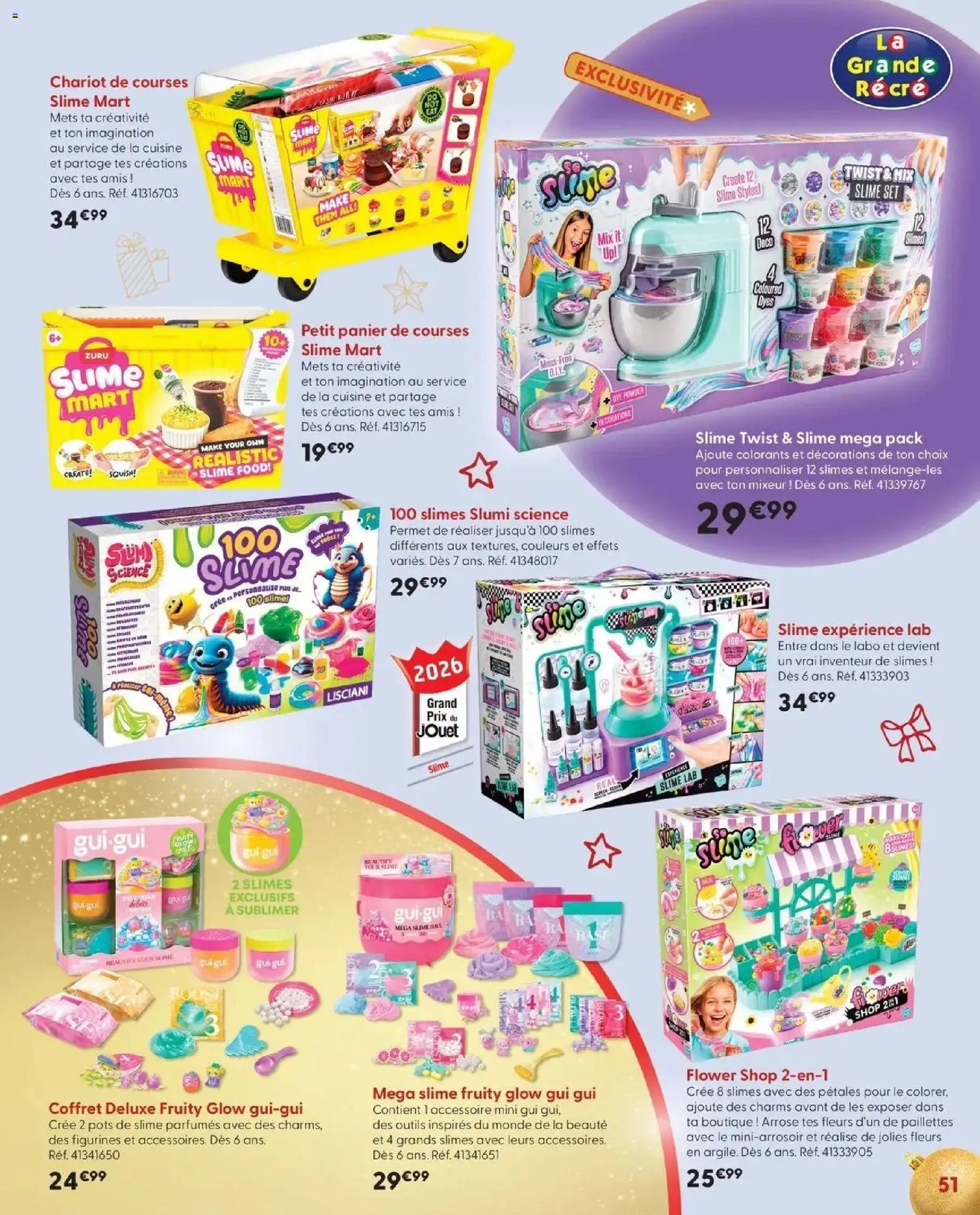 La Grande Récré - LE NOËL DE TOUTES LES PASSIONS à partir du 14/10/2026 - promo en ligne | Page: 51 | Produits: Mixeur, Fleurs, Outils, Chariot