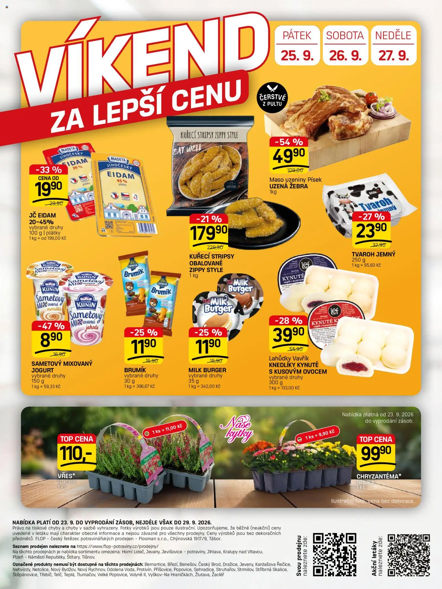 Flop leták - FlopTop od 23.09.2026 | Strana: 12 | Produkty: Písek, Kuřecí stripsy, Brumik, Dekorace