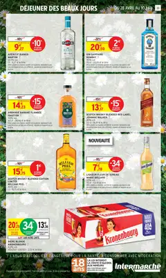 Intermarché - Prévisualisation de BIÈRE BLONDE KRONENBOURG, 4,2% vol. 40x25cl - soit 10 l valide à partir de 28.04.2026 | Page: 25