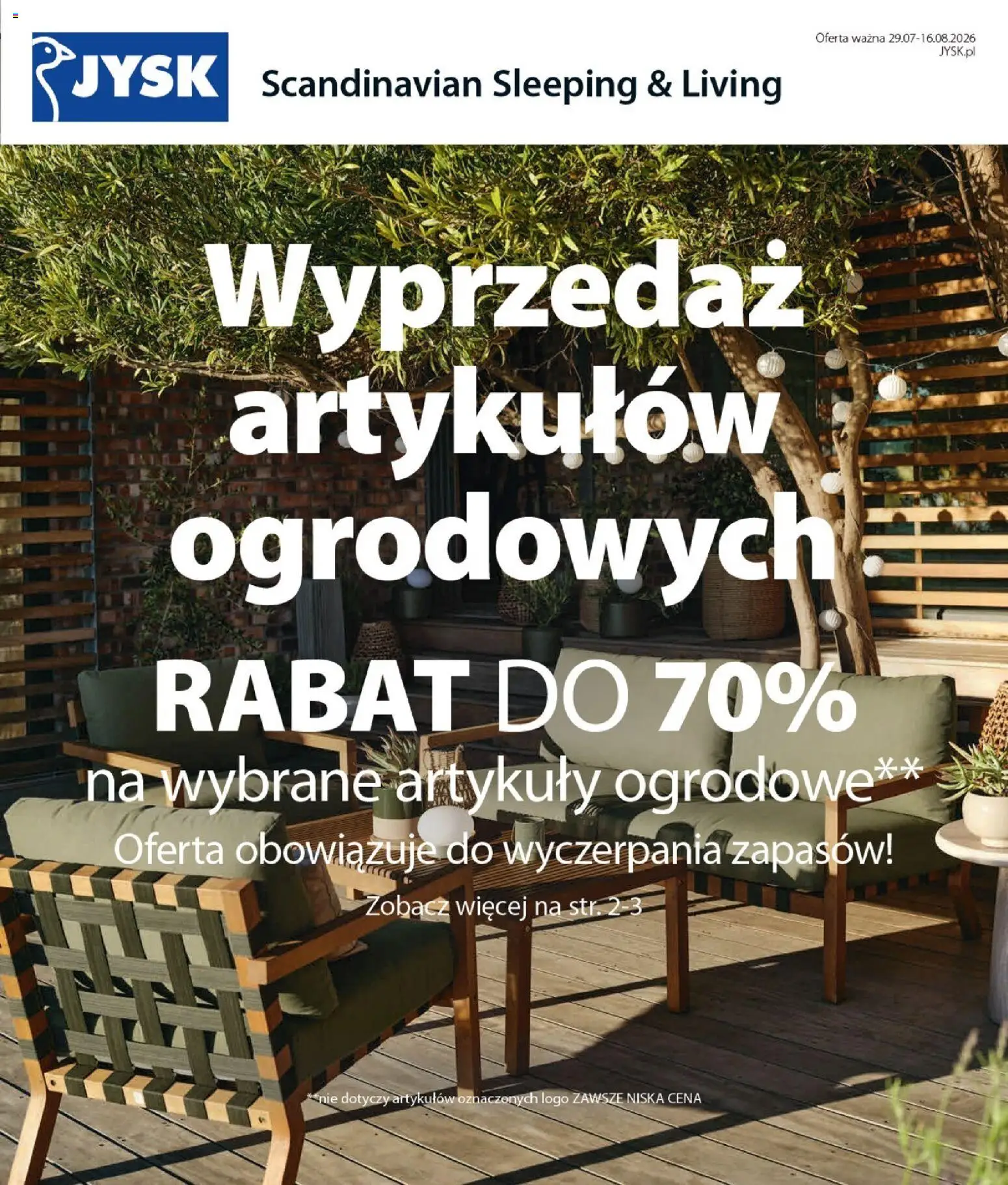 JYSK gazetka od 29.07.2026 | Strona: 1