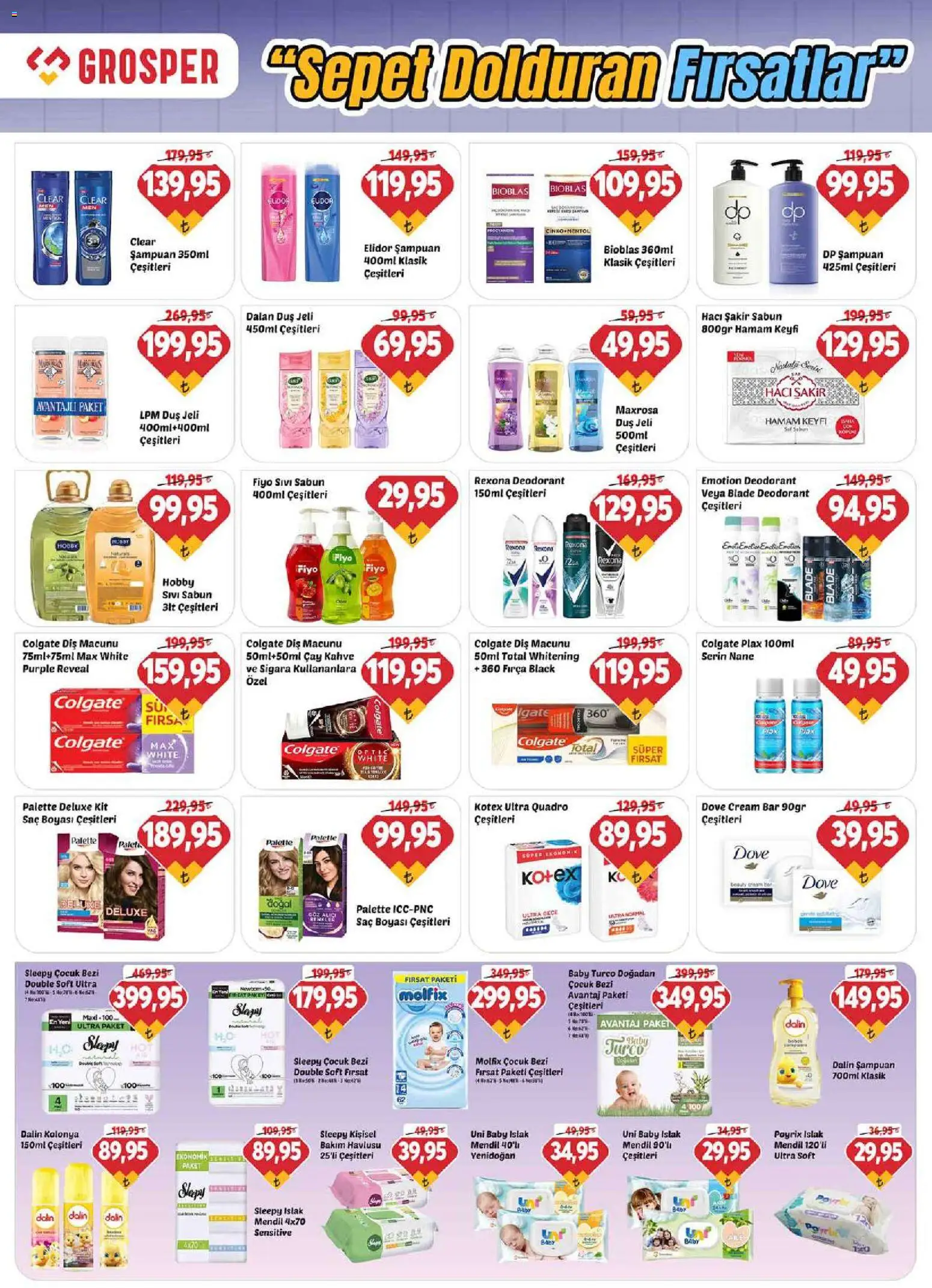 Grosper Katalog - 17.06.2026 tarihinden itibaren geçerlidir | Sayfa: 15 | Ürünler: Sepet, Duş jeli, Çay, Nane