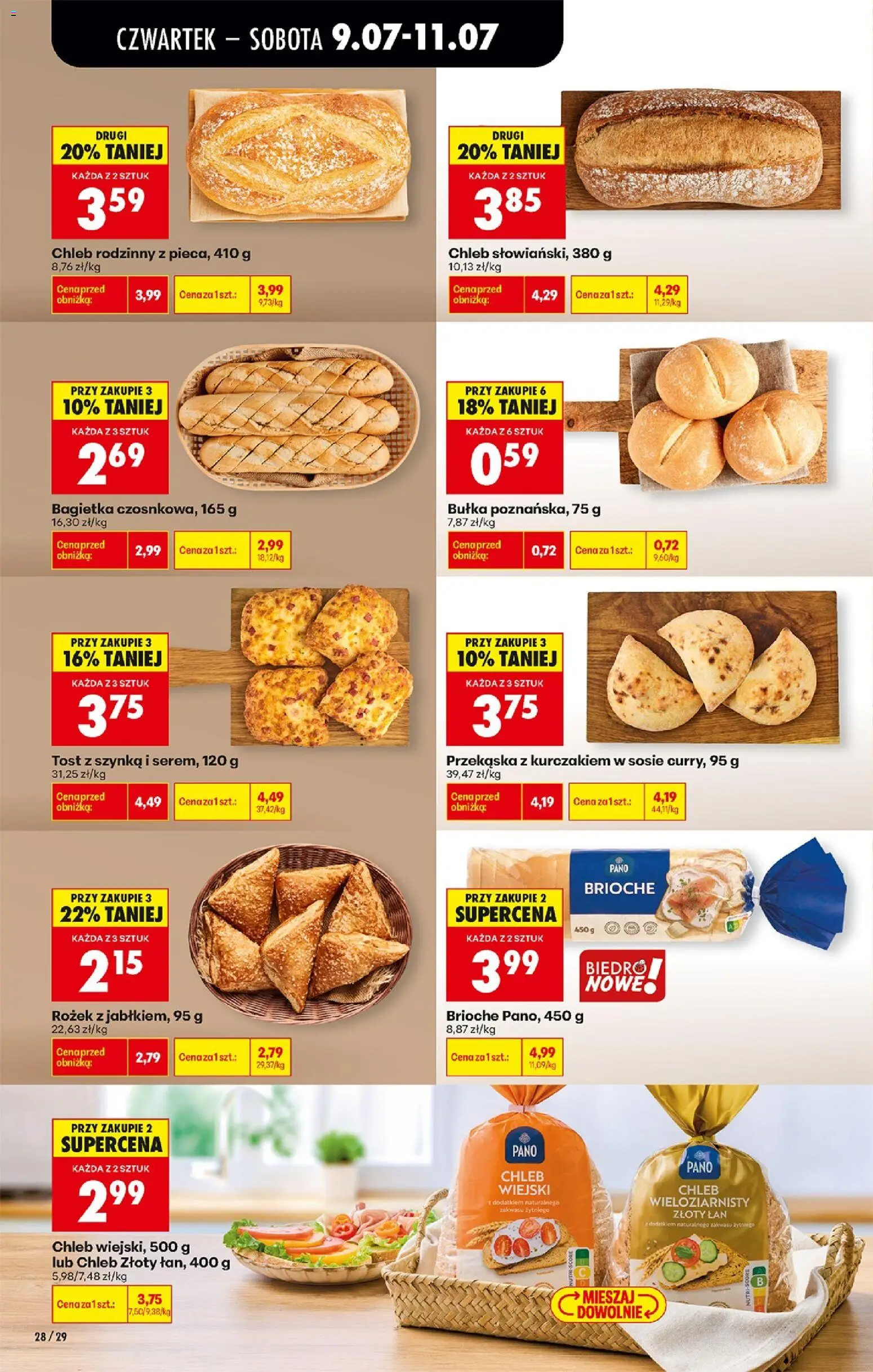 Biedronka Polsko leták - Codziennie niskie ceny od 09.07.2026 | Strana: 32 | Produkty: Chléb