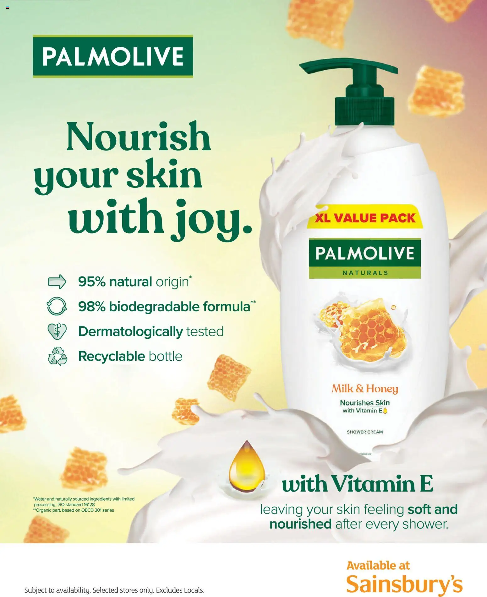 {H1} | Page: 6 | Products: Shower, Milk, Ingredients, Honey