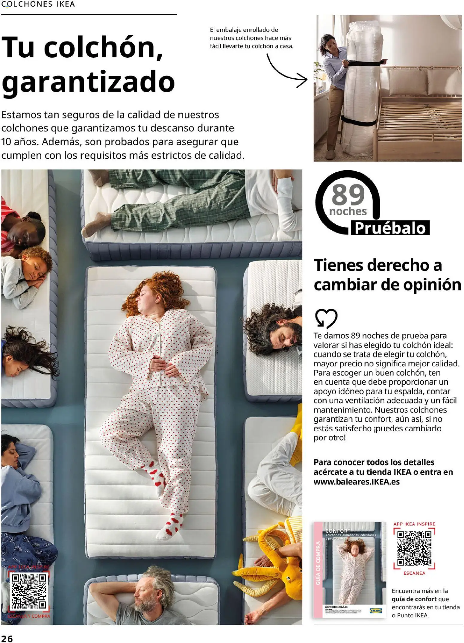 Catálogo IKEA Dormitorios │ válido desde el 01/02/2026 | Página: 26 | Productos: Té, Colchon