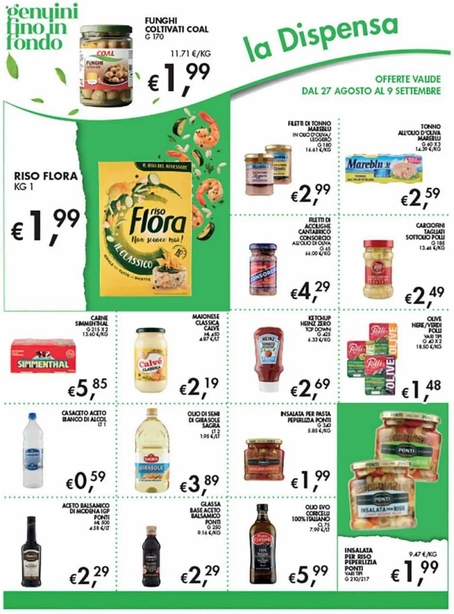 Volantino Coal del 27/08/2026 | Pagina: 12 | Prodotti: Olive, Pasta, Glassa, Olio di semi di girasole