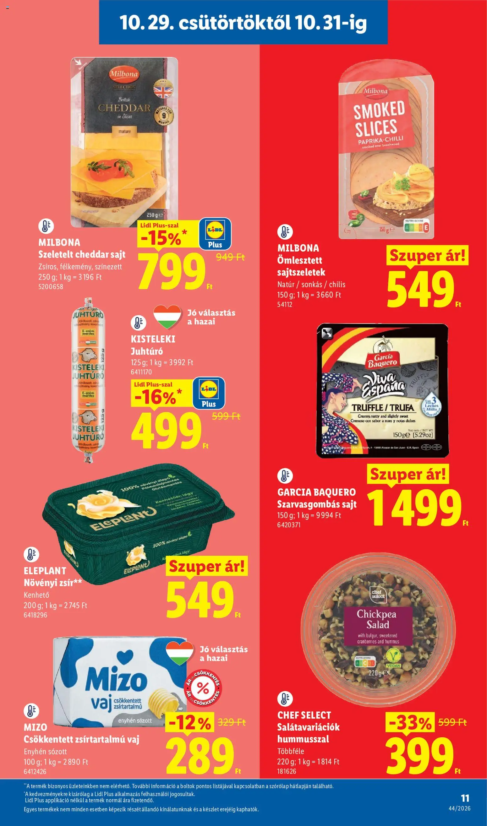 Lidl akciós ujság - amely érvényes a következő dátumtól: 2026.10.29. | Oldal: 11