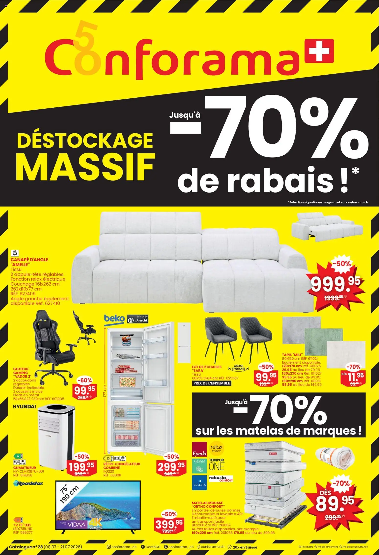 Conforama aktionen FR – gültig ab 08.07.2026 | Seite: 1