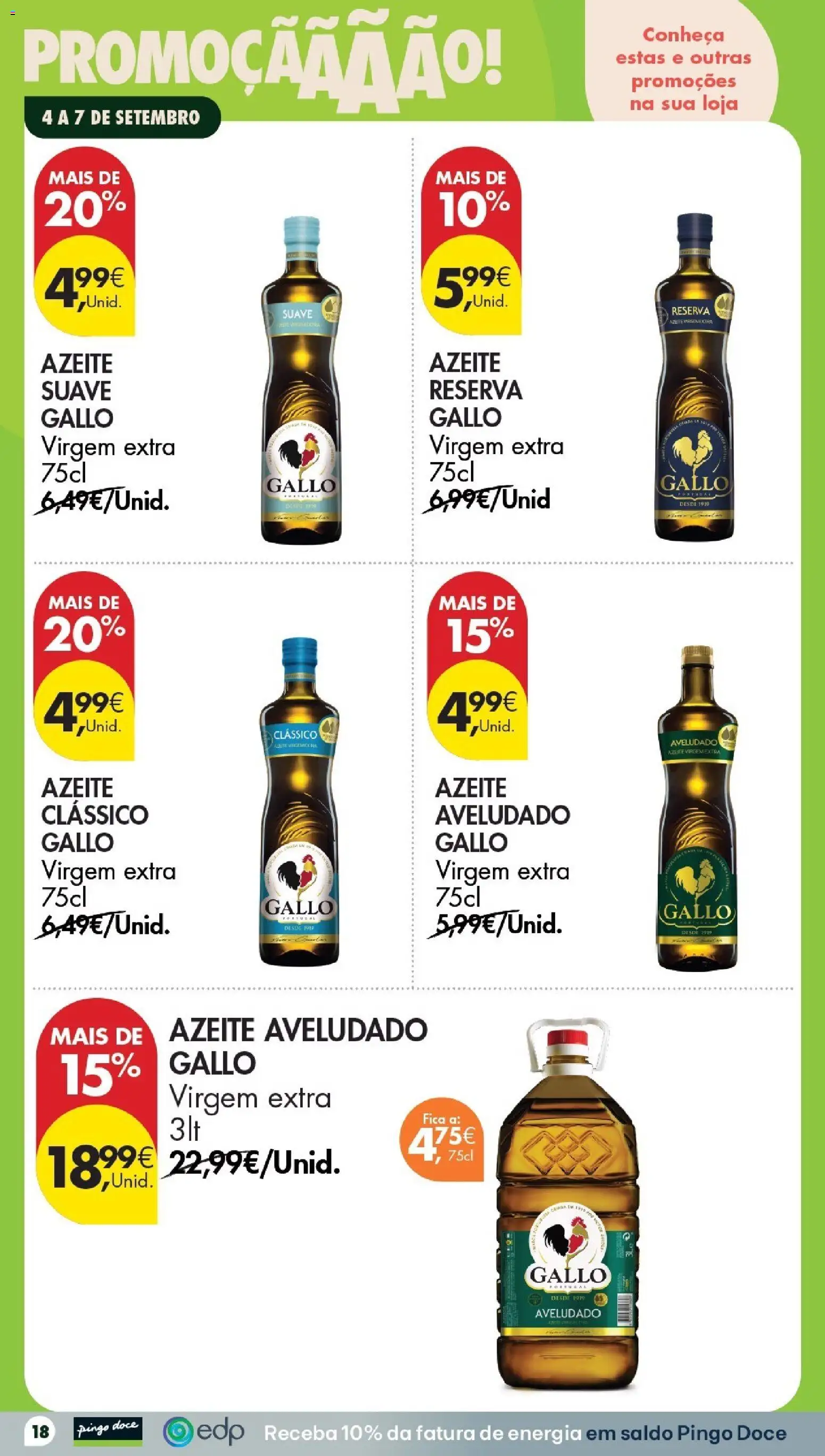 Pingo Doce Poupe este Fim de Semana │ válido de 04/09/2026 | Página: 18 | Produtos: Azeite