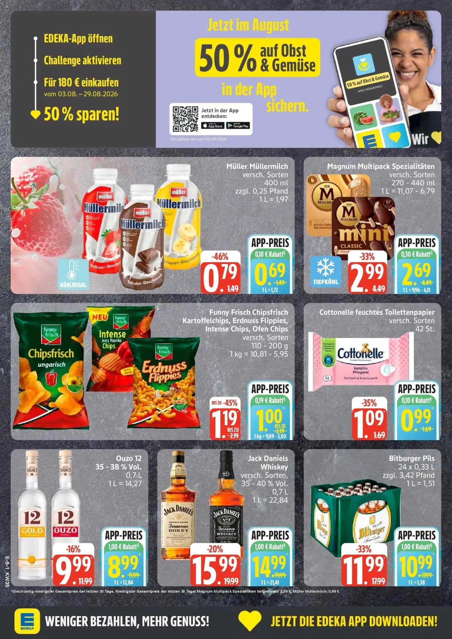 Edeka Prospekt Hamburg (ab 24.08.2026) » Angebote Online | Seite: 6 | Produkte: Ouzo, Funny frisch, Pils, Paprika