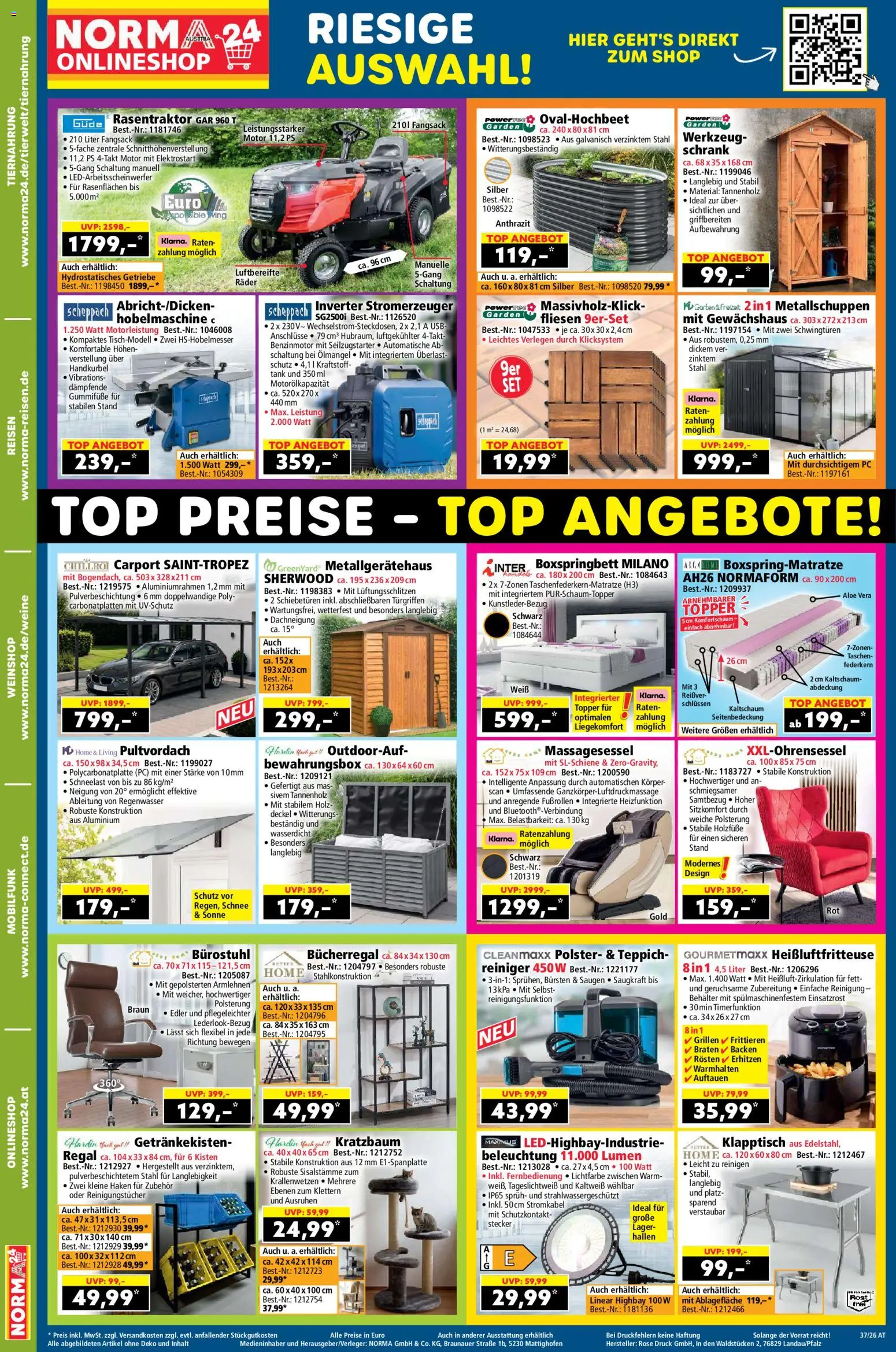 Norma Flugblatt gültig ab 07.09.2026 | Seite: 18 | Produkte: PC, USB, Regal, Teppich