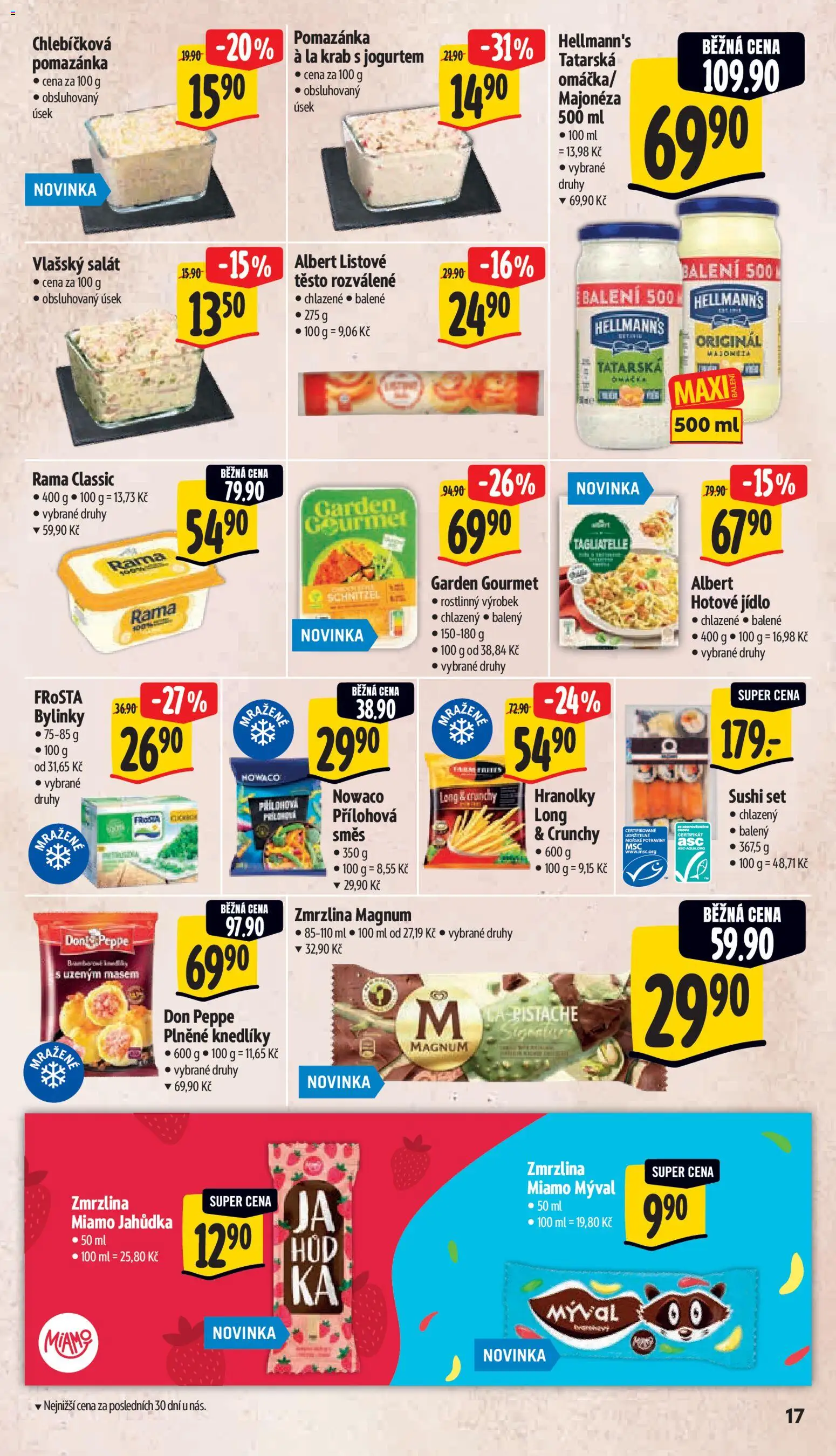 Albert leták - Hypermarket od 10.06.2026 | Strana: 27 | Produkty: Salát, Rama, Magnum, Těsto