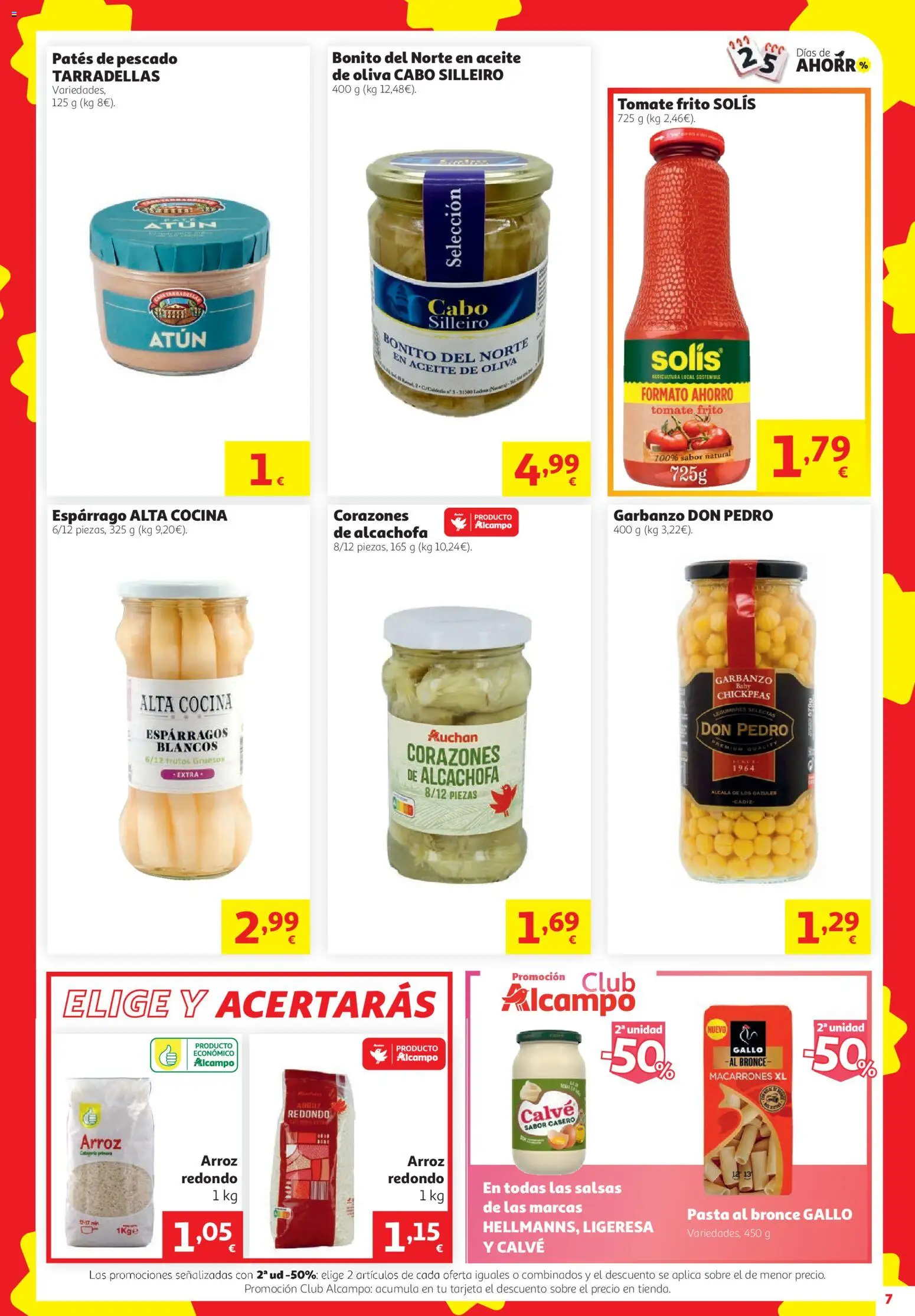 Alcampo Superstore │ válido desde el 08/10/2026 | Página: 7 | Productos: Aceite, Tomate, Arroz, Aceite de oliva