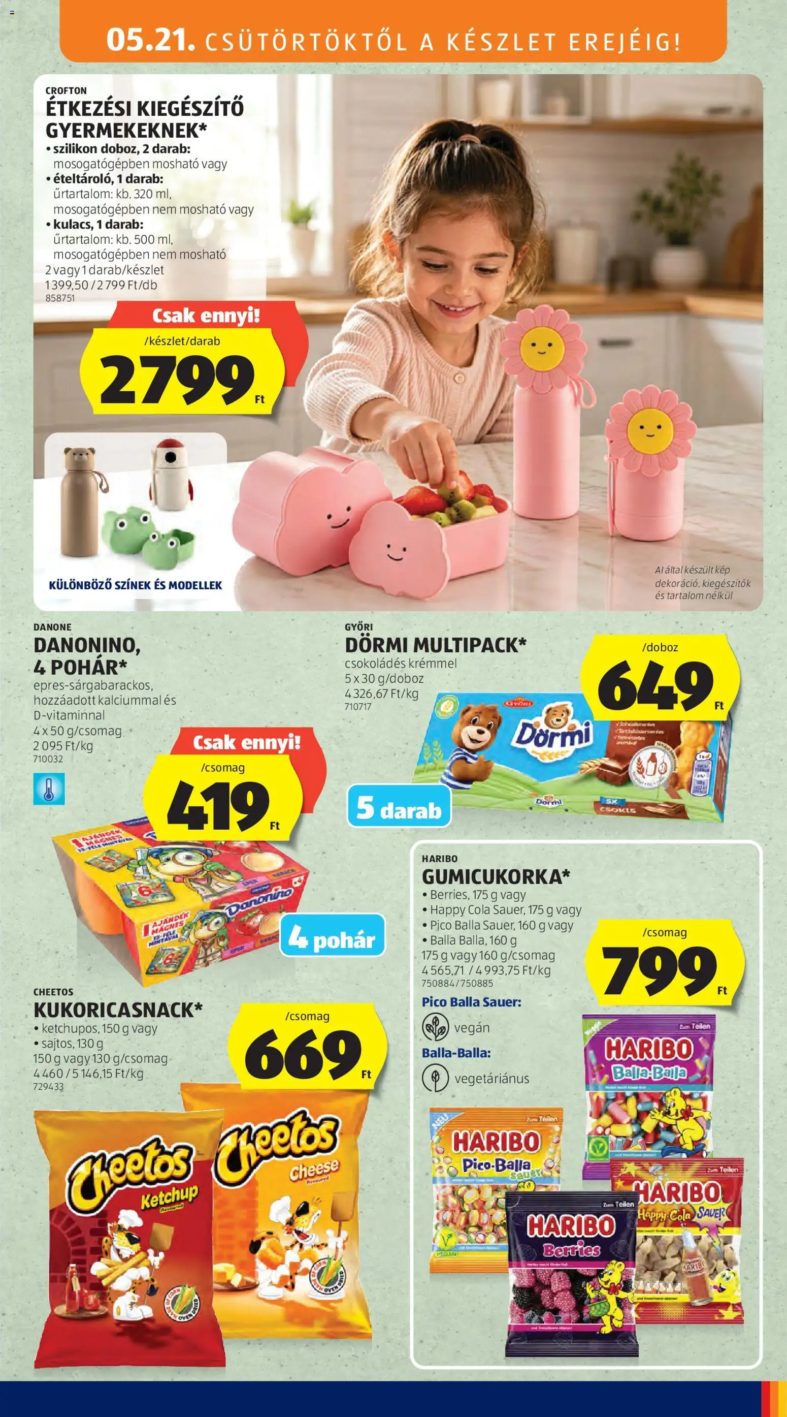 Aldi akciós ujság - amely érvényes a következő dátumtól: 21.05.2026 | Oldal: 25 | Termékek: Cola, Ketchup, Vegán, Pohár