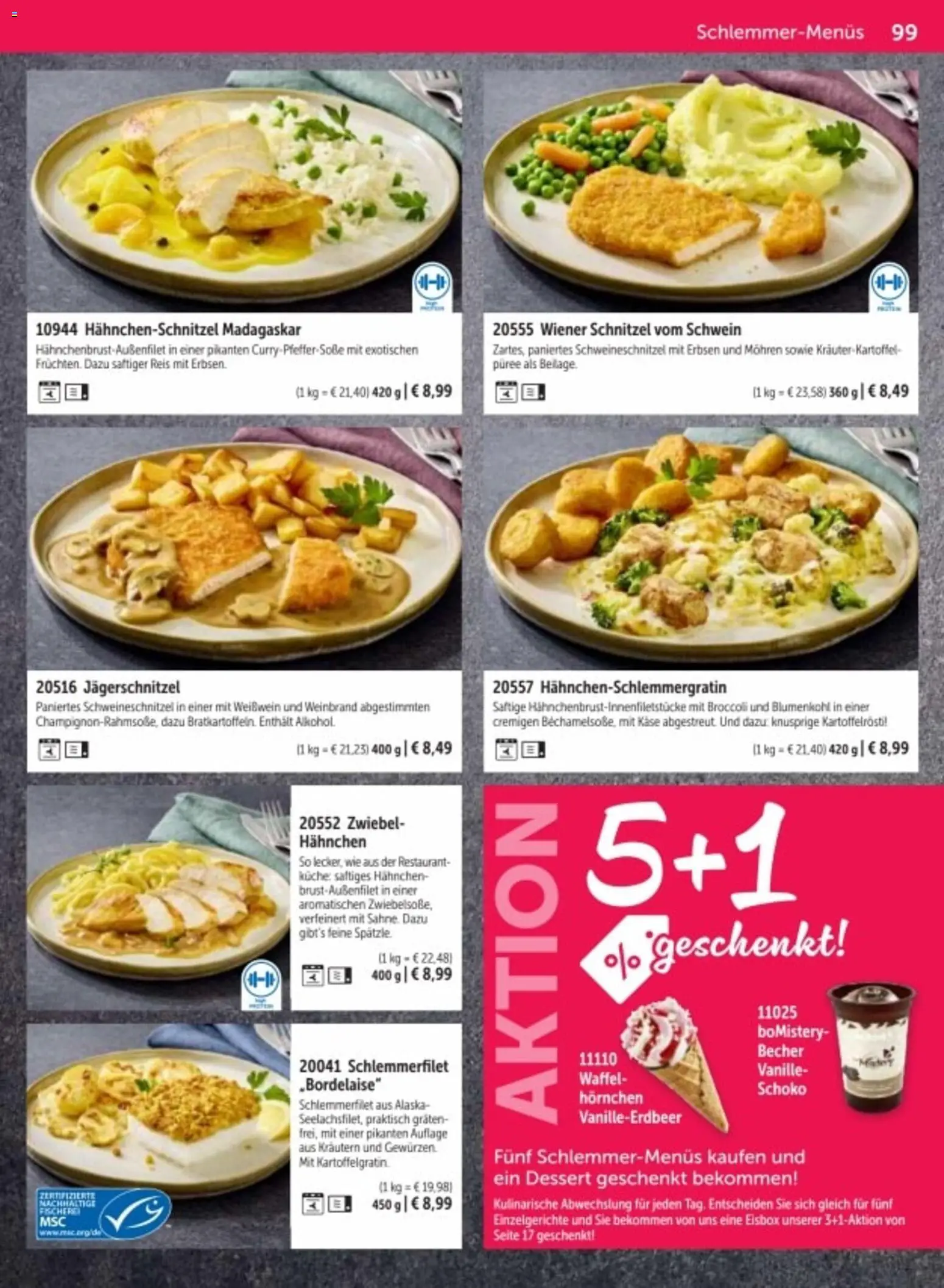 Bofrost Katalog – gültig ab 06.03.2026 | Seite: 99 | Produkte: Hahnchen, Küche, Reis, Erbsen