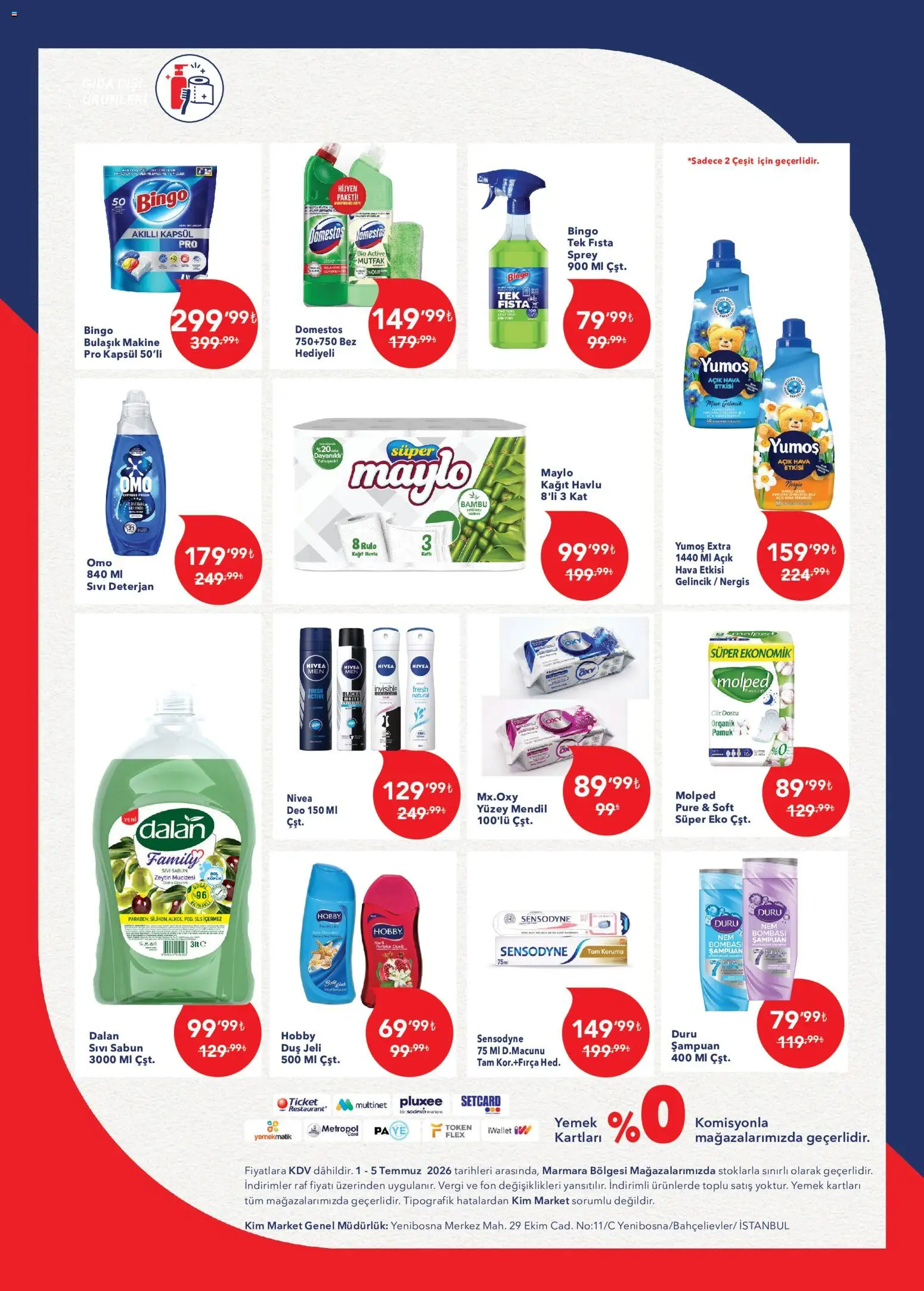 Kim Market Katalog - Marmara Insert - 01 Temmuz 2026 tarihinden itibaren geçerlidir | Sayfa: 4 | Ürünler: Duş, Şampuan, Kağıt havlu, Zeytin