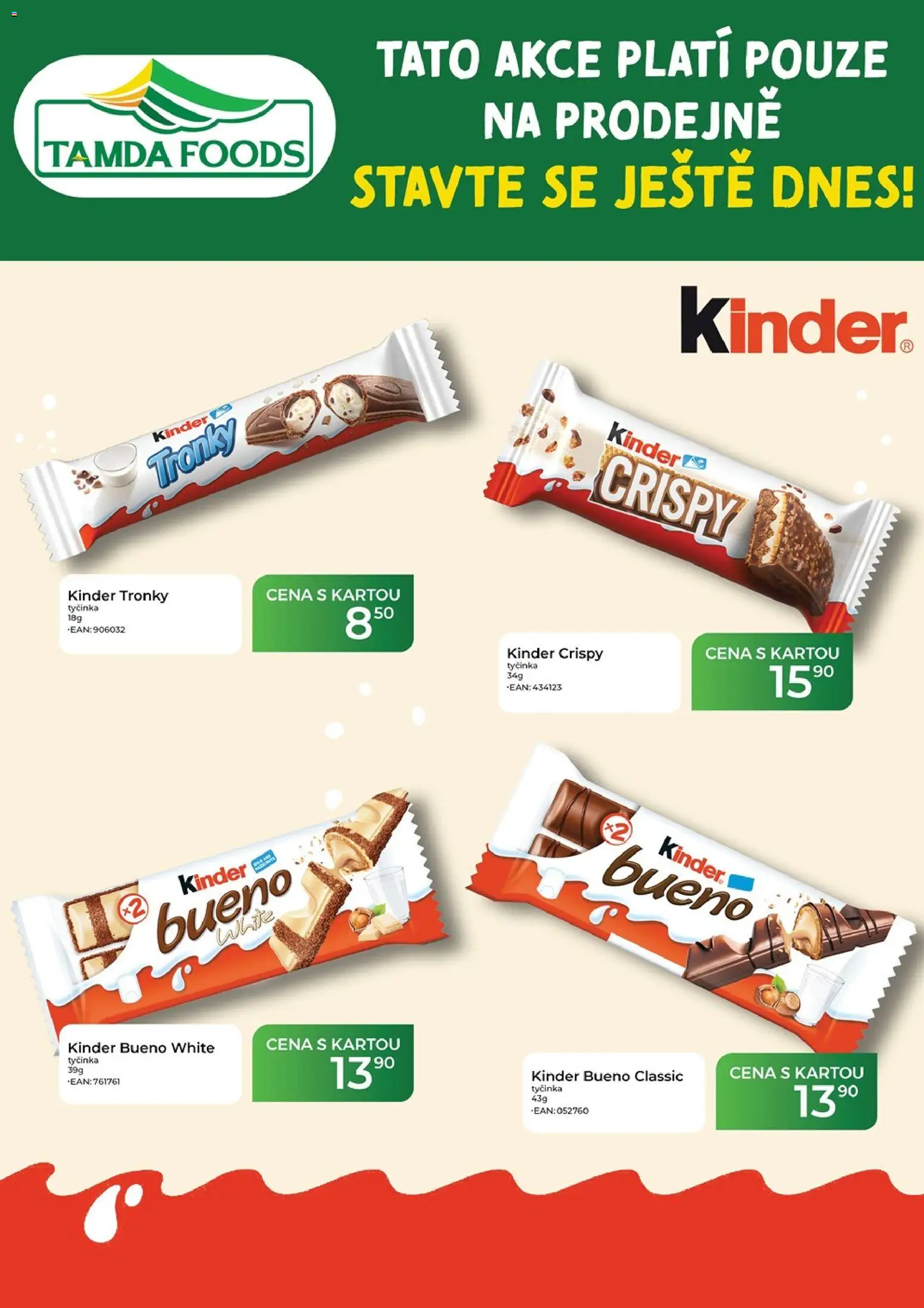 Tamda Foods leták od 12.08.2026 | Strana: 59 | Produkty: Kinder, Kinder Bueno