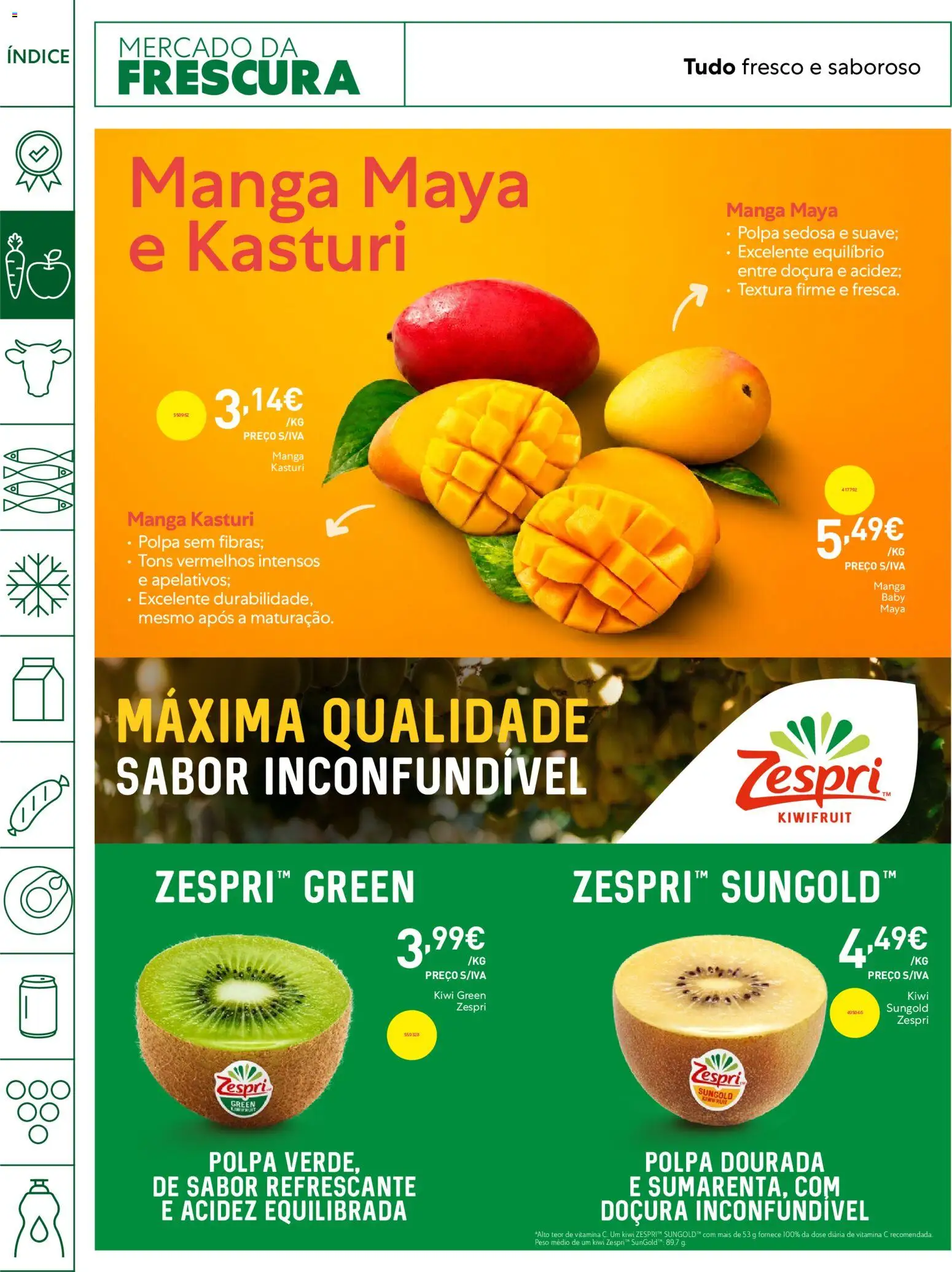 Recheio Horeca │ válido de 01/09/2026 | Página: 4 | Produtos: Dourada, Manga, Vitamina c, Kiwi