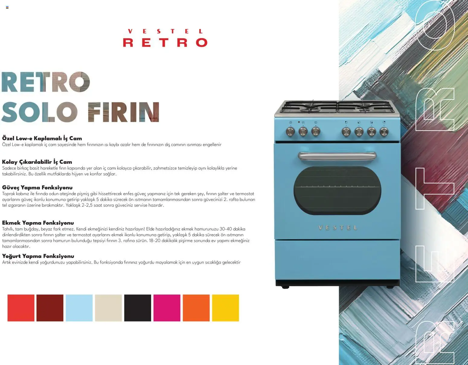 Vestel - Retro Katalog - 01 Ekim 2026 tarihinden itibaren geçerlidir | Sayfa: 15 | Ürünler: Yoğurt, Ekmek, Saat, Fırın
