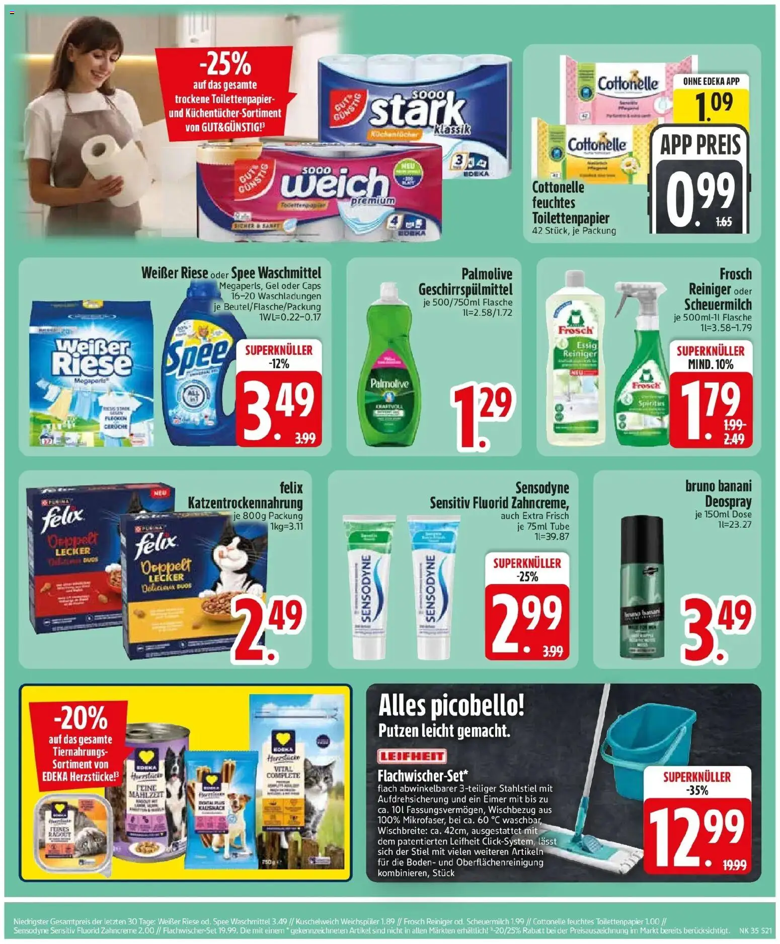 Edeka Prospekt Vohburg (ab 24.08.2026) » Angebote Online | Seite: 23 | Produkte: Kuschelweich, Deospray, Toilettenpapier, Feuchtes Toilettenpapier
