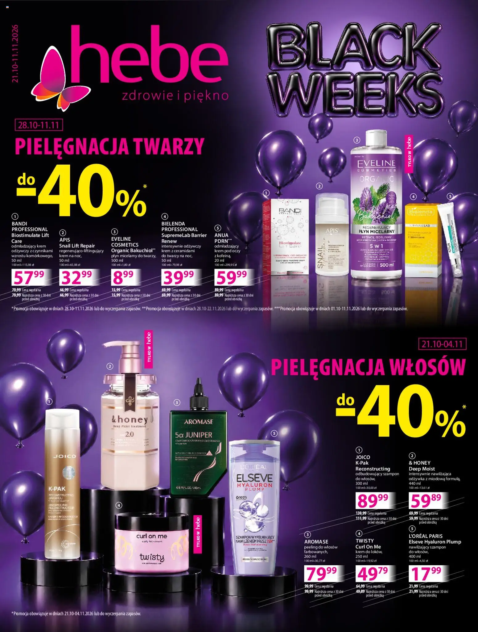 Hebe Black Weeks od 28.10.2026 | Strona: 1