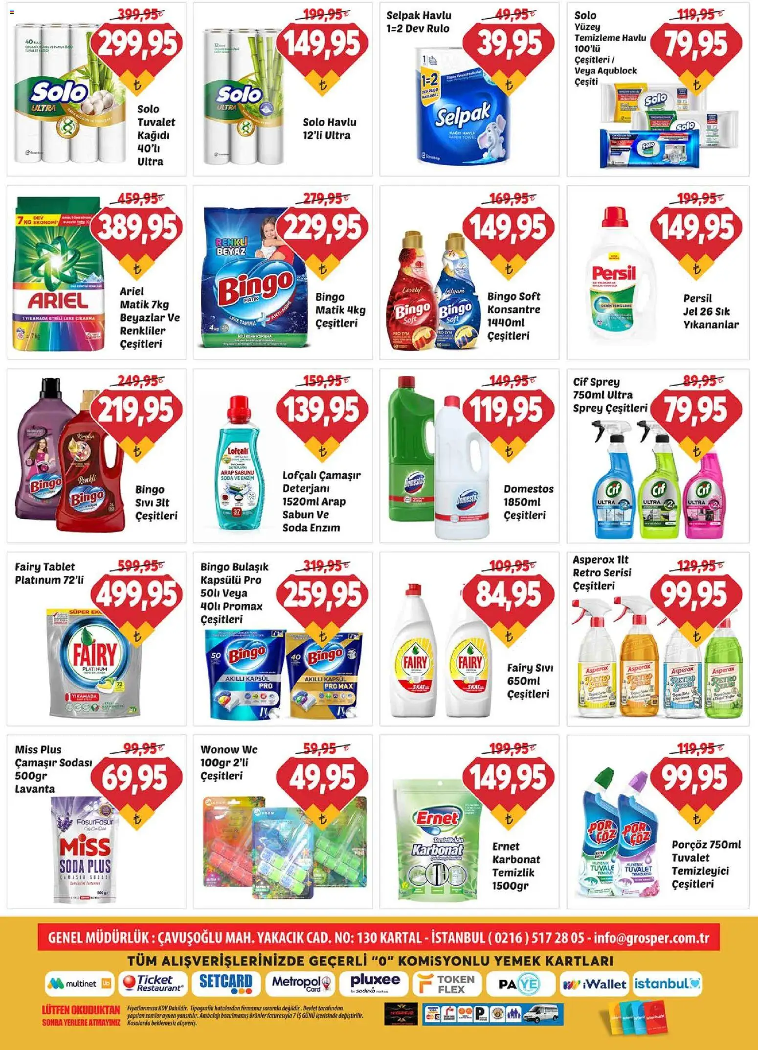 Grosper Katalog - 30 Eylül 2026 tarihinden itibaren geçerlidir | Sayfa: 17 | Ürünler: Sabun, Deterjan, Mayo, Soda