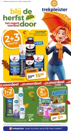 Trekpleister folder - Voorbeeld van een folder van Trekpleister, geldig van 06-10-2026