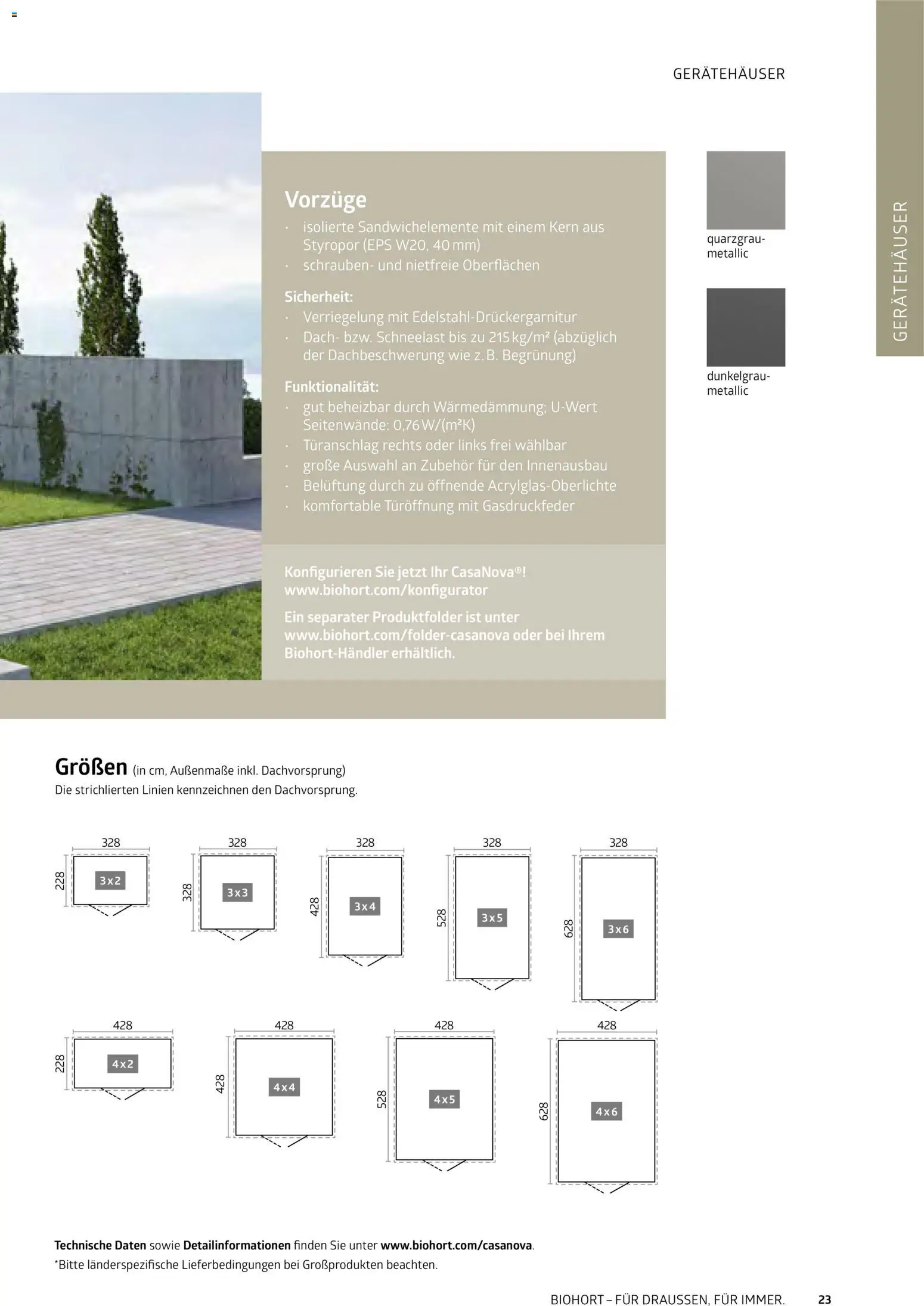 Dehner Biohort – Metall für Garten & Terrasse – gültig ab 01.01.2026 | Seite: 23