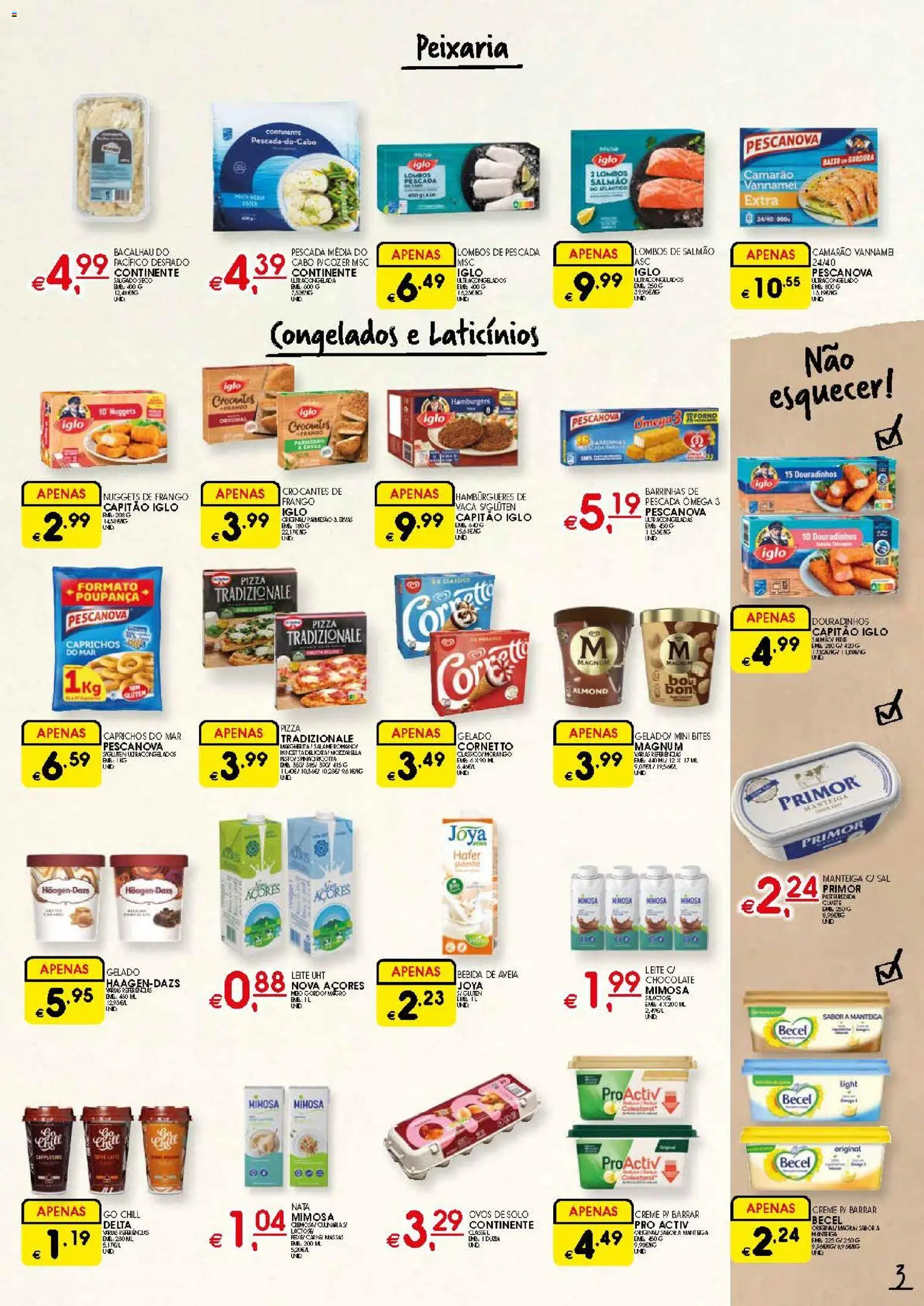 Meu Super folheto │ válido de 30.04.2026 | Página: 3 | Produtos: Bacalhau, Manteiga, Nata, Creme