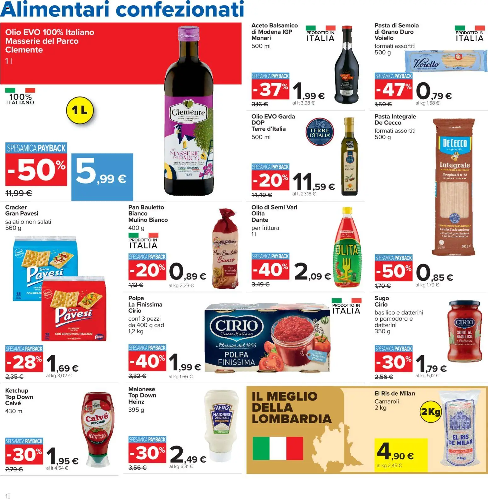 Volantino Carrefour del 24/07/2026 | Pagina: 16 | Prodotti: Olio, Basilico, Aceto, Sugo