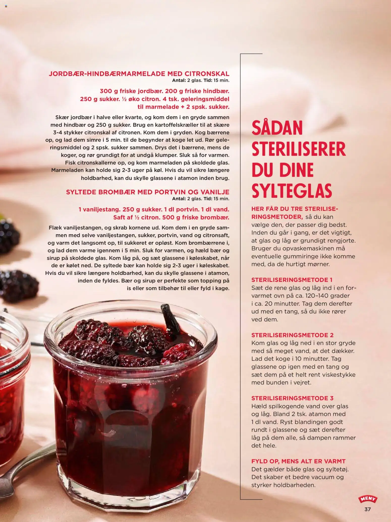 Meny tilbudsavis – gyldig fra 31/07/2026 | Side: 37 | Produkter: Jordbær, Hindbær, Is, Vanilje