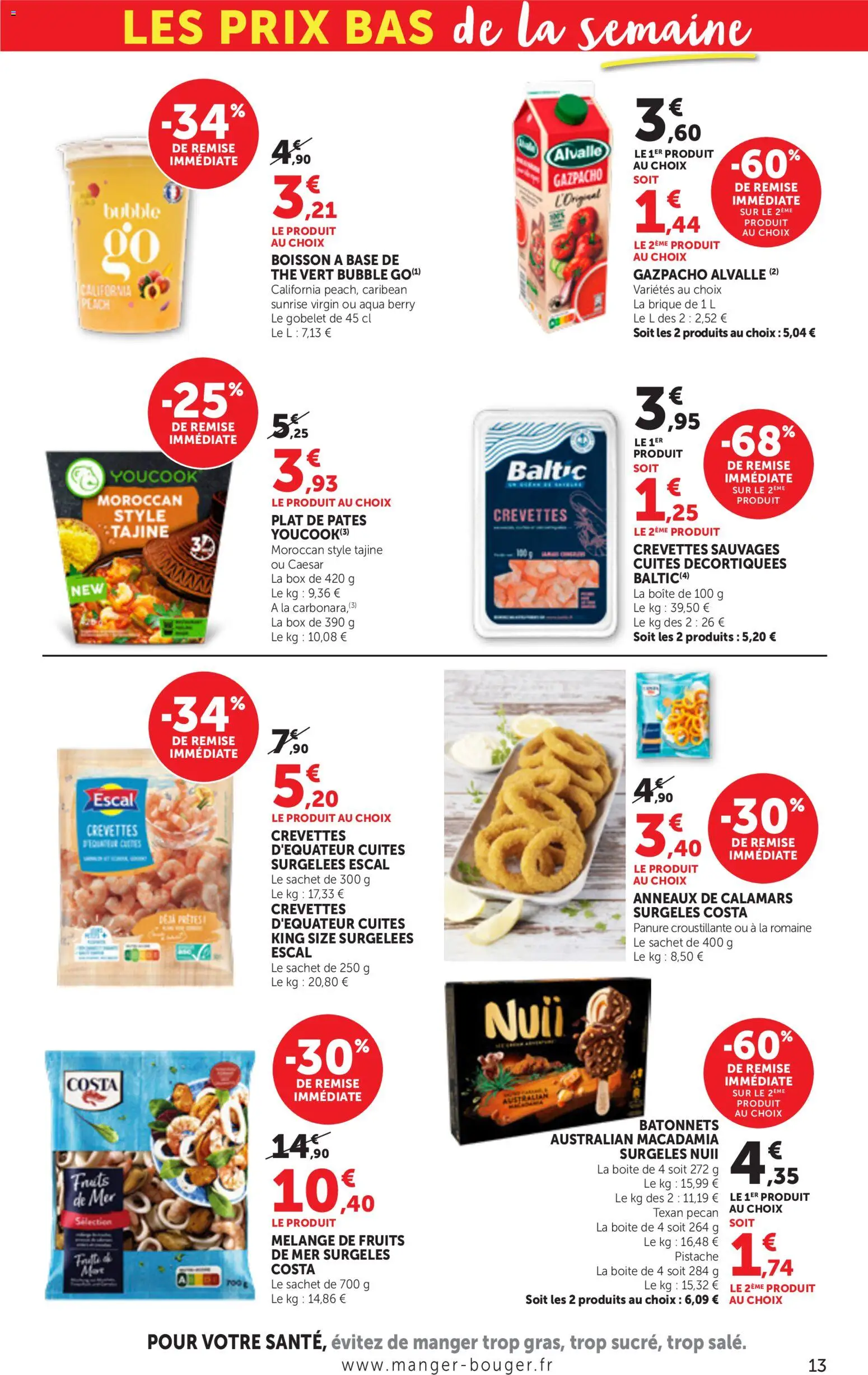 {H1} | Page: 13 | Produits: Base, Tajine, Crevettes, Pâtes