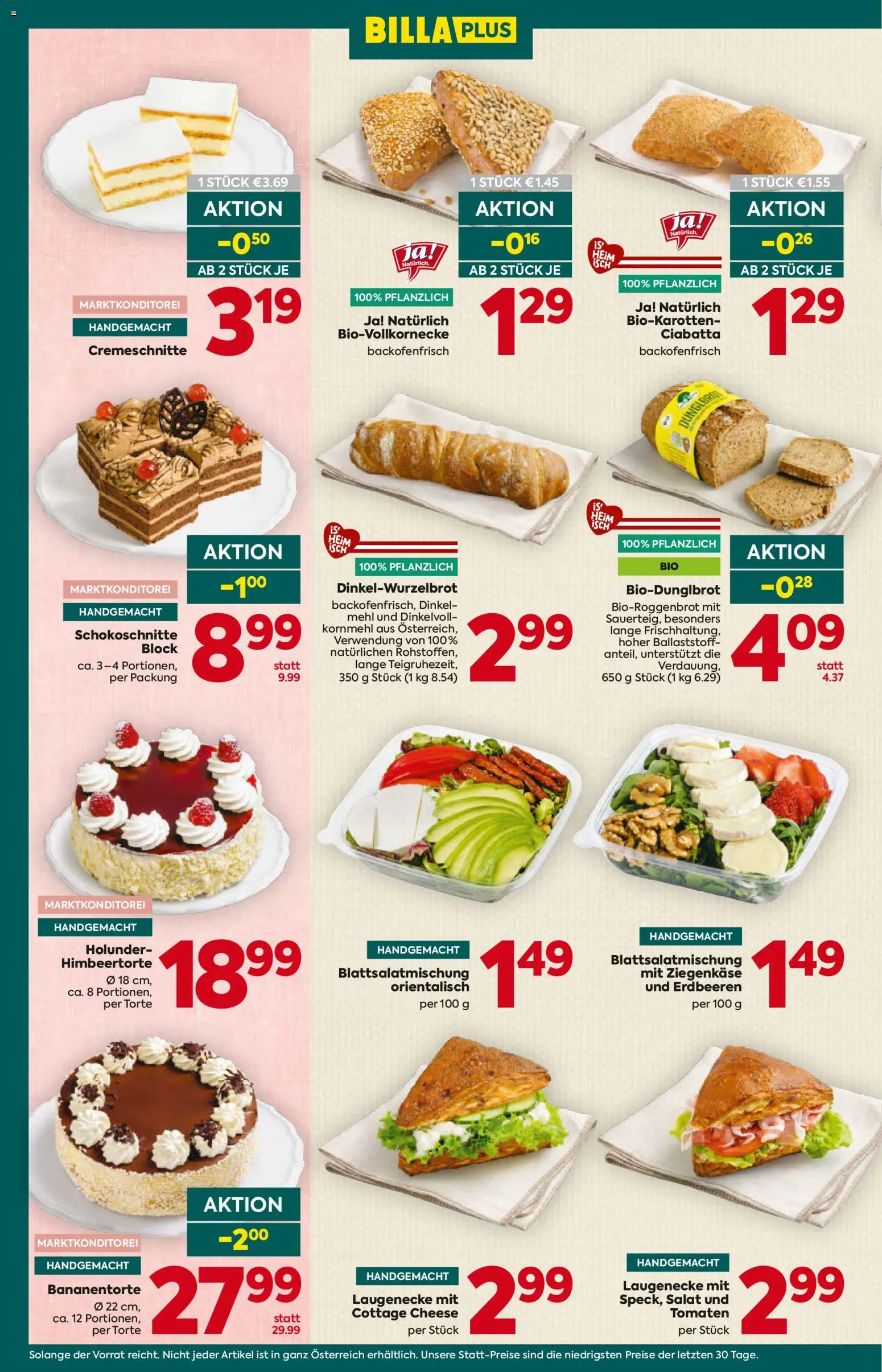 Billa Plus Flugblatt gültig ab 20.08.2026 | Seite: 10 | Produkte: Erdbeeren, Mehl, Ziegenkäse, Tomaten