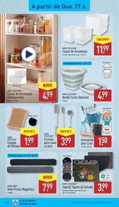 Pré-visualização Aldi folheto válido de 15.06.2026 | Página: 16 | Produtos: Esponja, Portas, Tapete