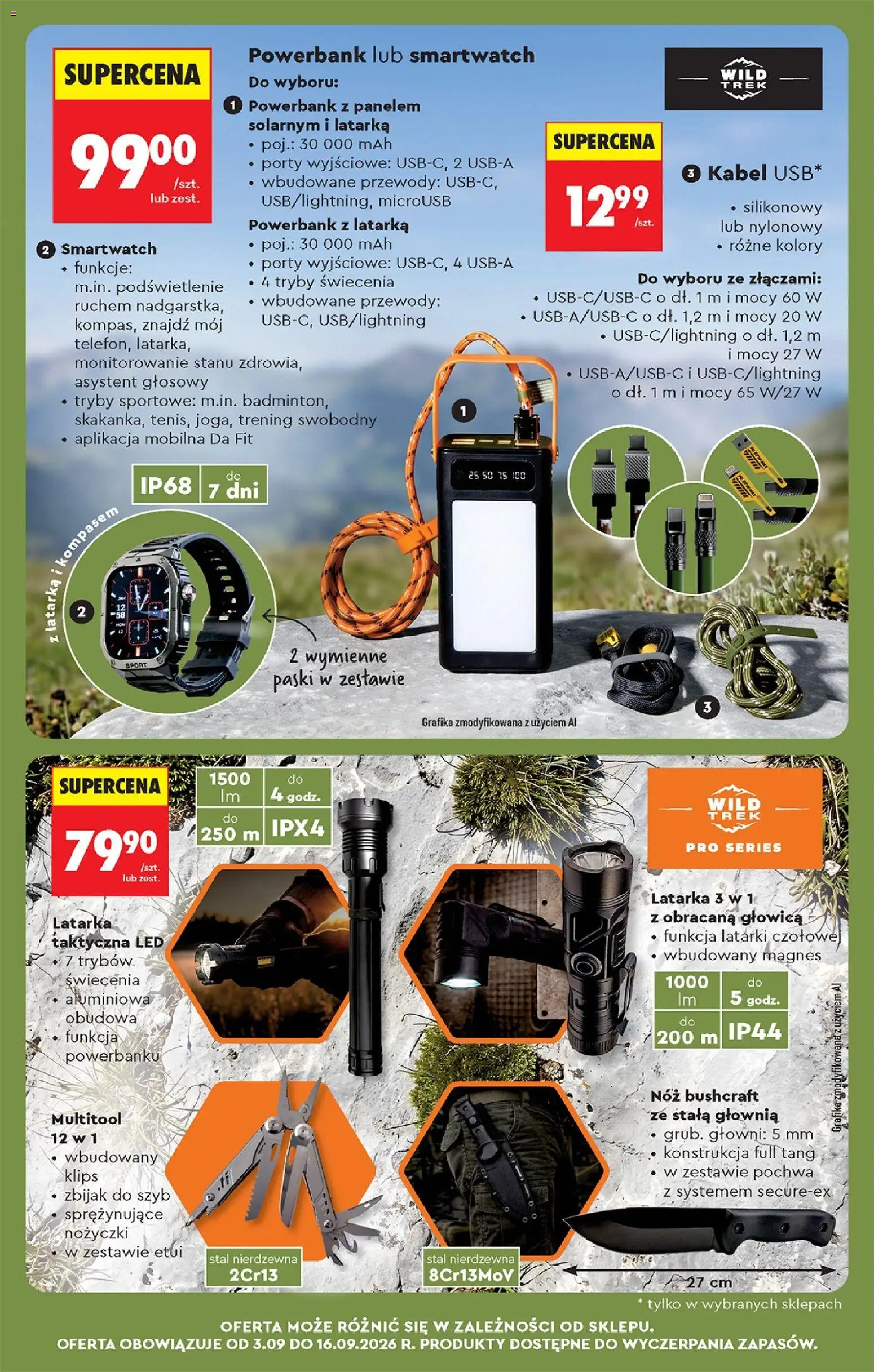 Biedronka Polsko leták - Codziennie niskie ceny od 03.09.2026 | Strana: 73 | Produkty: Kabel, LED