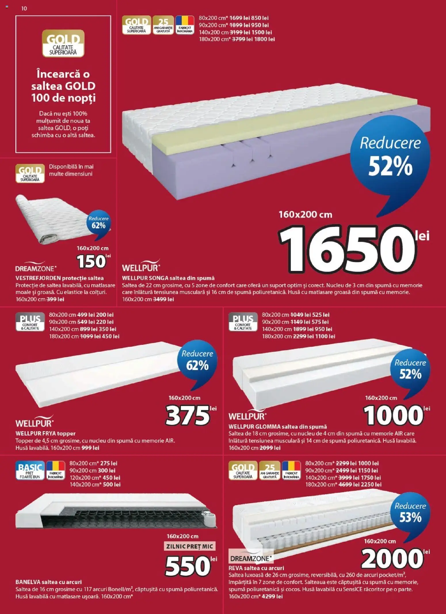 Noul catalog JYSK – valabil de la 09.07.2026 | Pagină: 10 | Produse: Memorie, Saltea, Topper, Türk kahvesi öğütme değirmeni