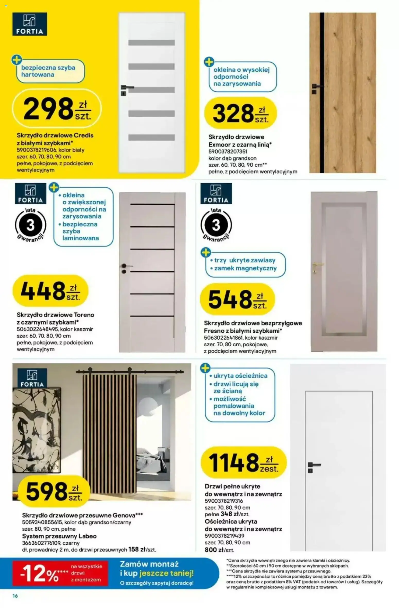 Castorama gazetka od 12.08.2026 | Strona: 16 | Produkty: Drzwi