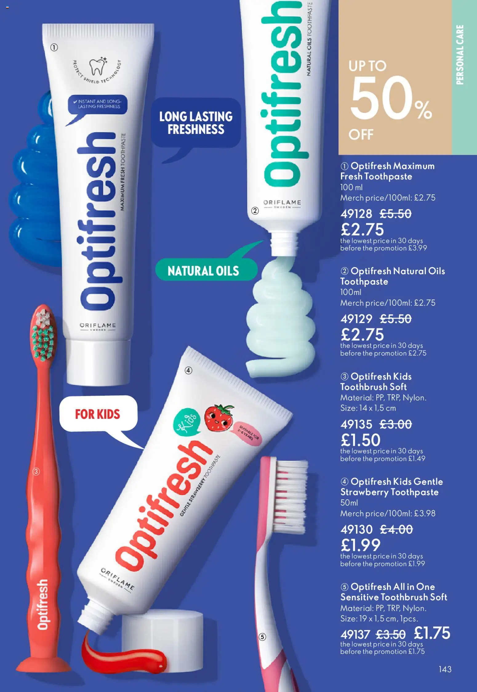 {H1} | Page: 143 | Products: Toothpaste, Strawberry