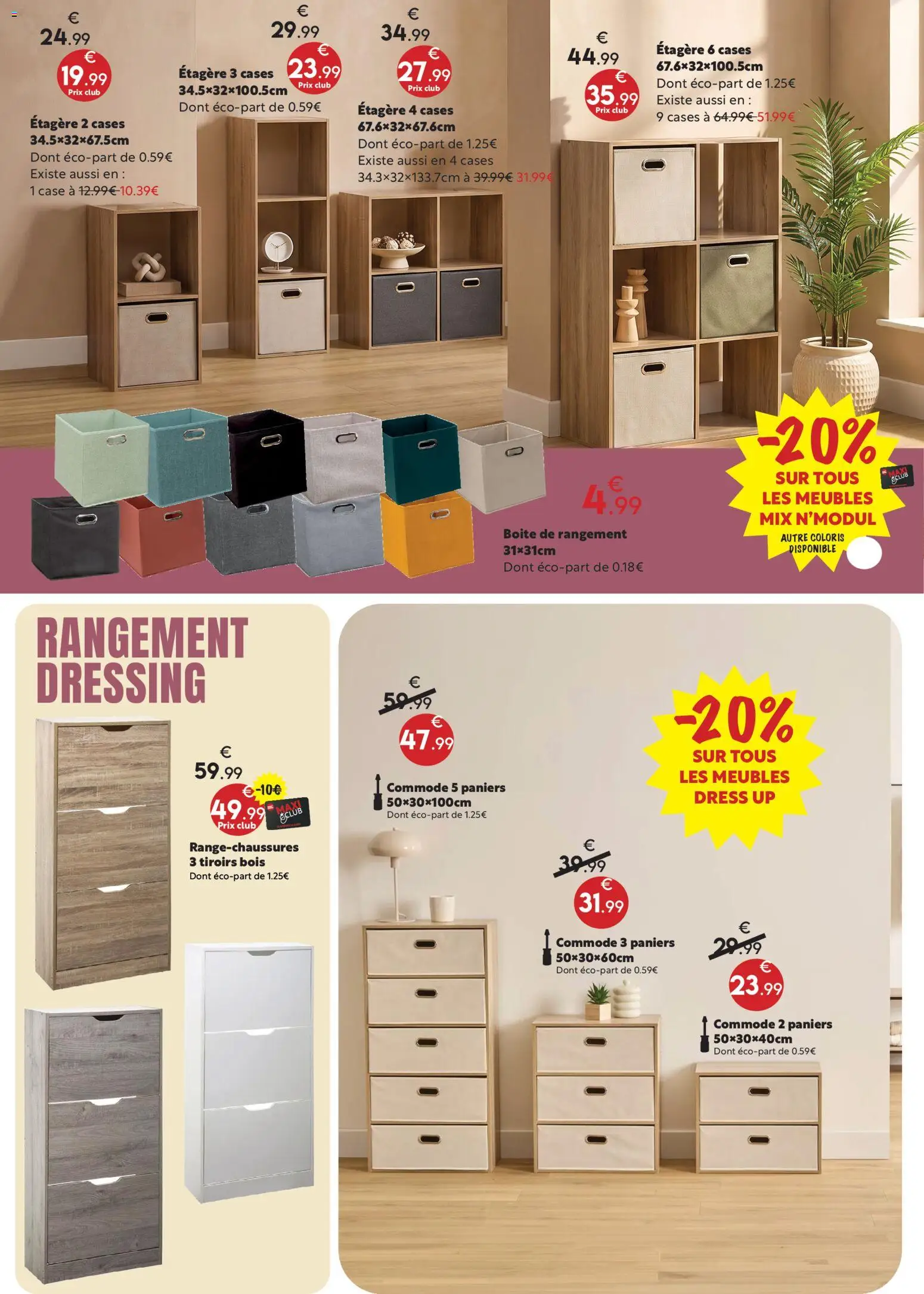 {H1} | Page: 15 | Produits: Étagère, Tiroirs, Dressing, Boîte de rangement