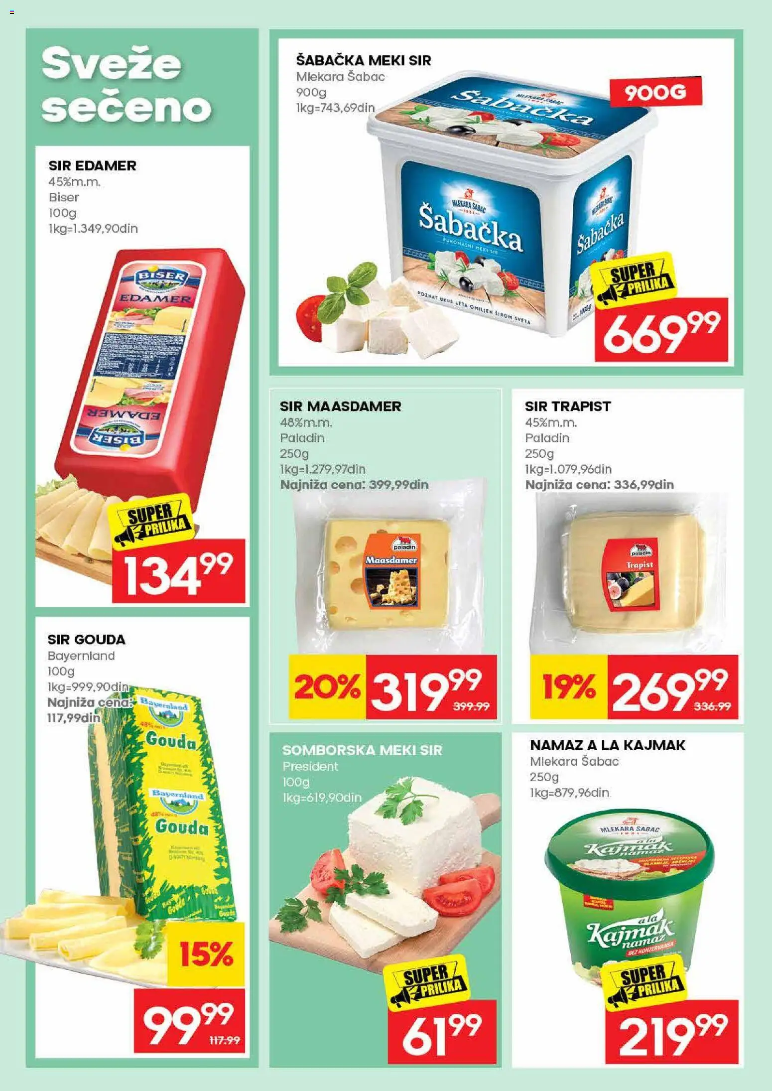 Idea katalog - važi od 31.08.2026 | Strana: 14 | Proizvode: Namaz, Gouda, Sir, Meki sir
