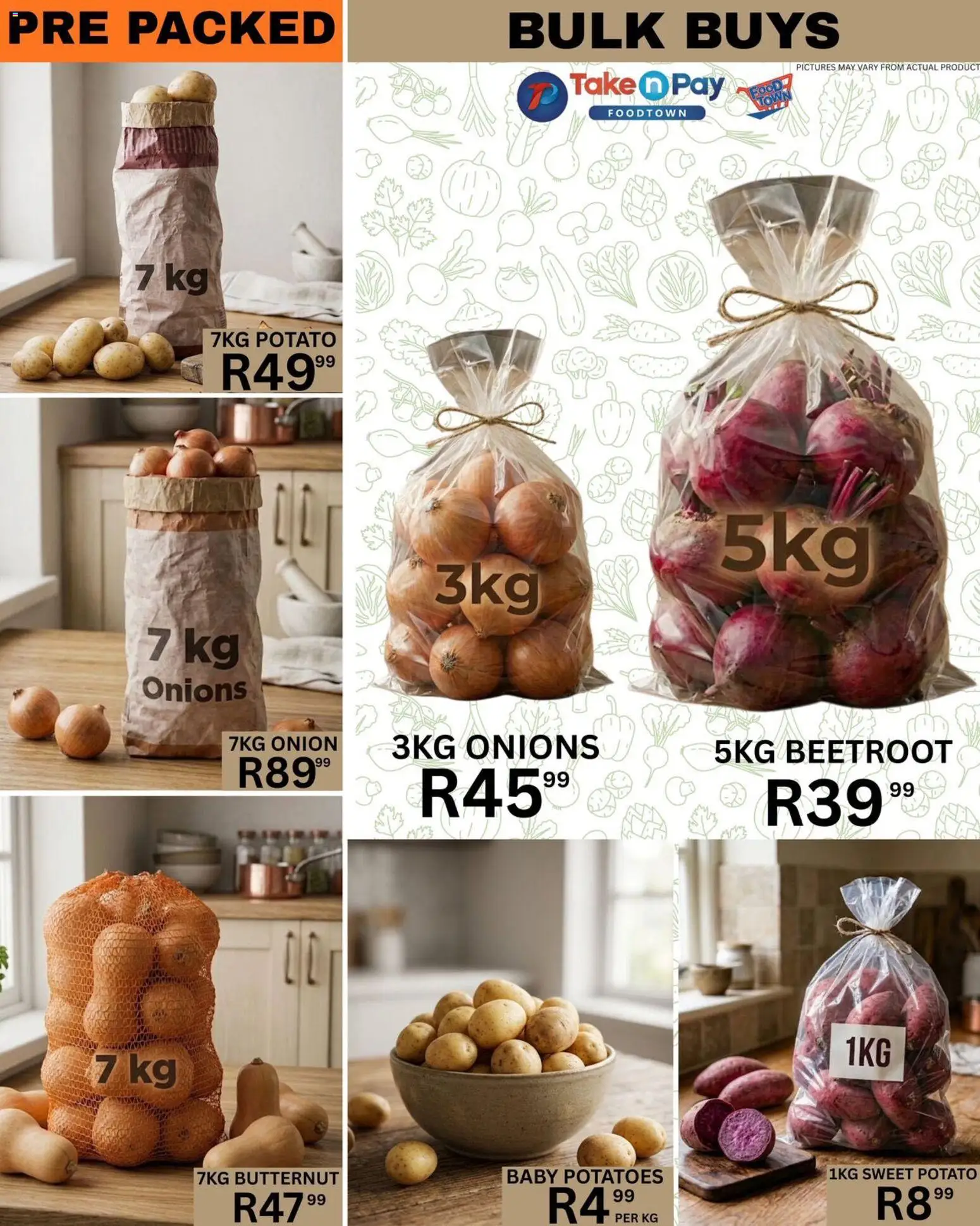 New Take n Pay catalogue – valid from 08.05.2026 | Page: 13 | Products: Potatoes, Onions