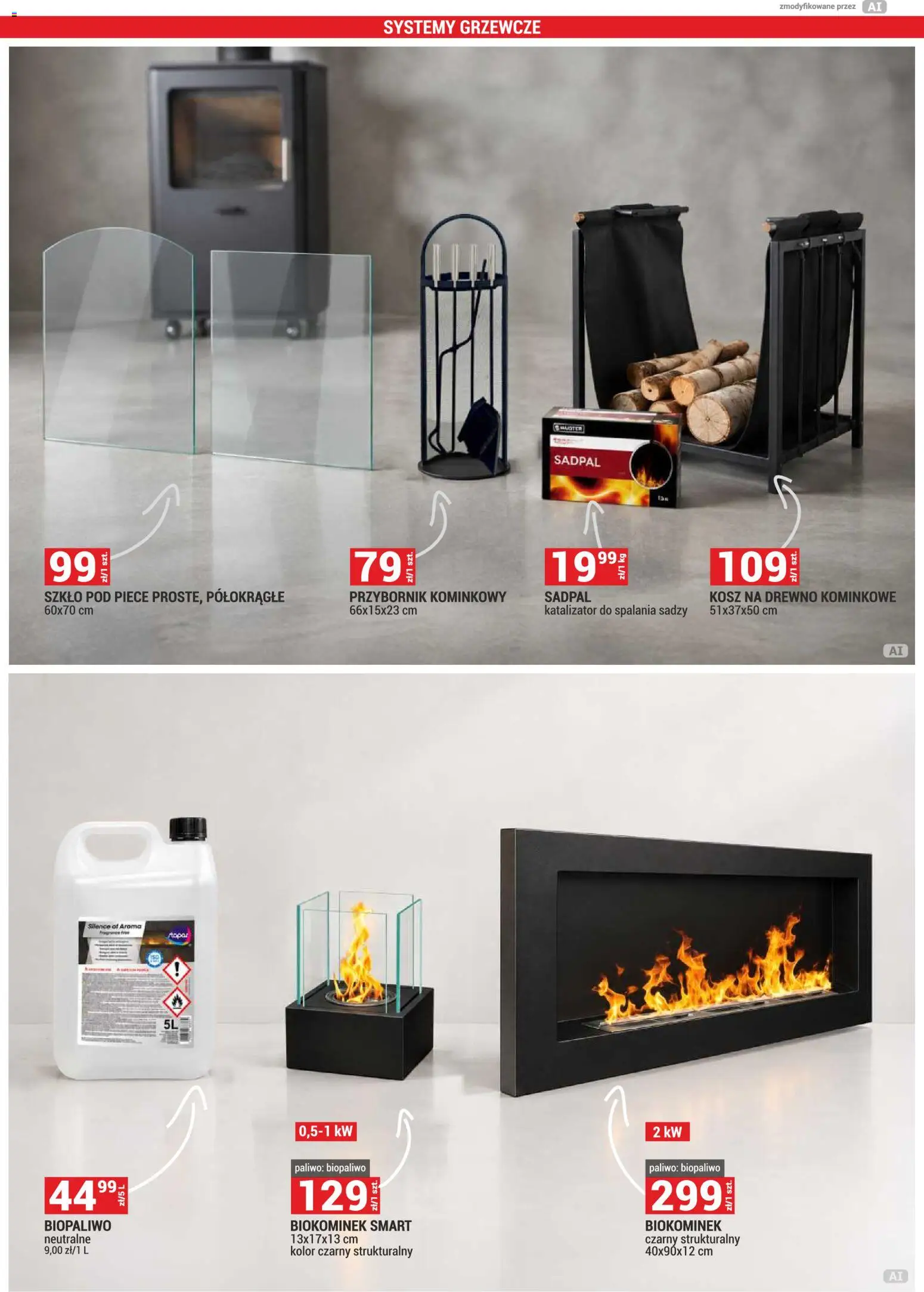 Merkury Market gazetka od 01.10.2026 | Strona: 18 | Produkty: Biokominek, Kosz